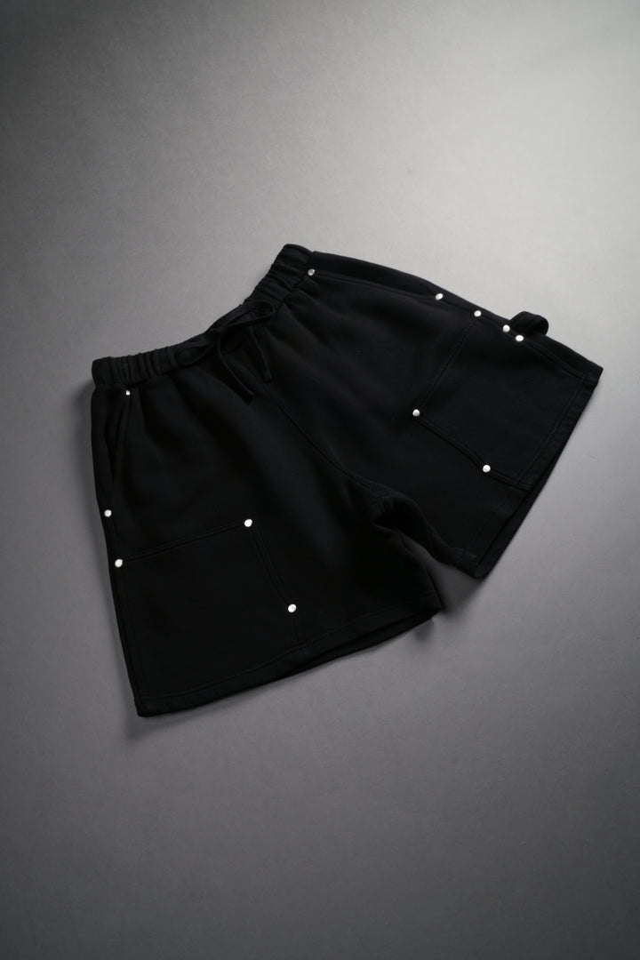 NFGU Forever Rivet Fleece Shorts in Black