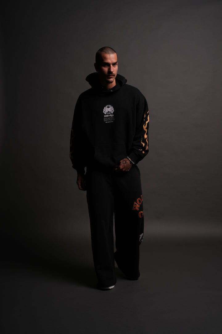Death Face "Pierce" Hoodie in Black