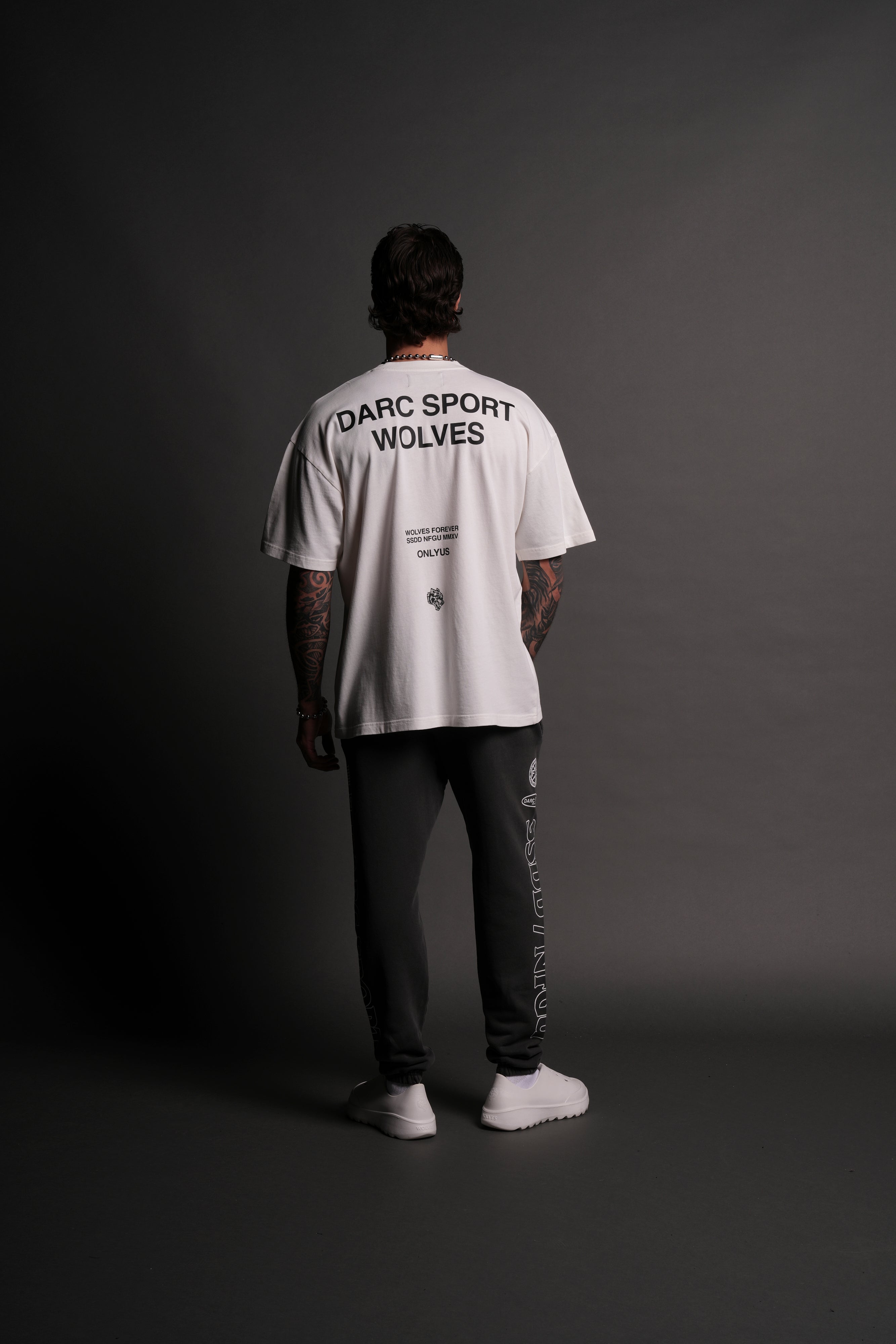 Darc Sport Wolves "Premium" Oversized Tee in Cream