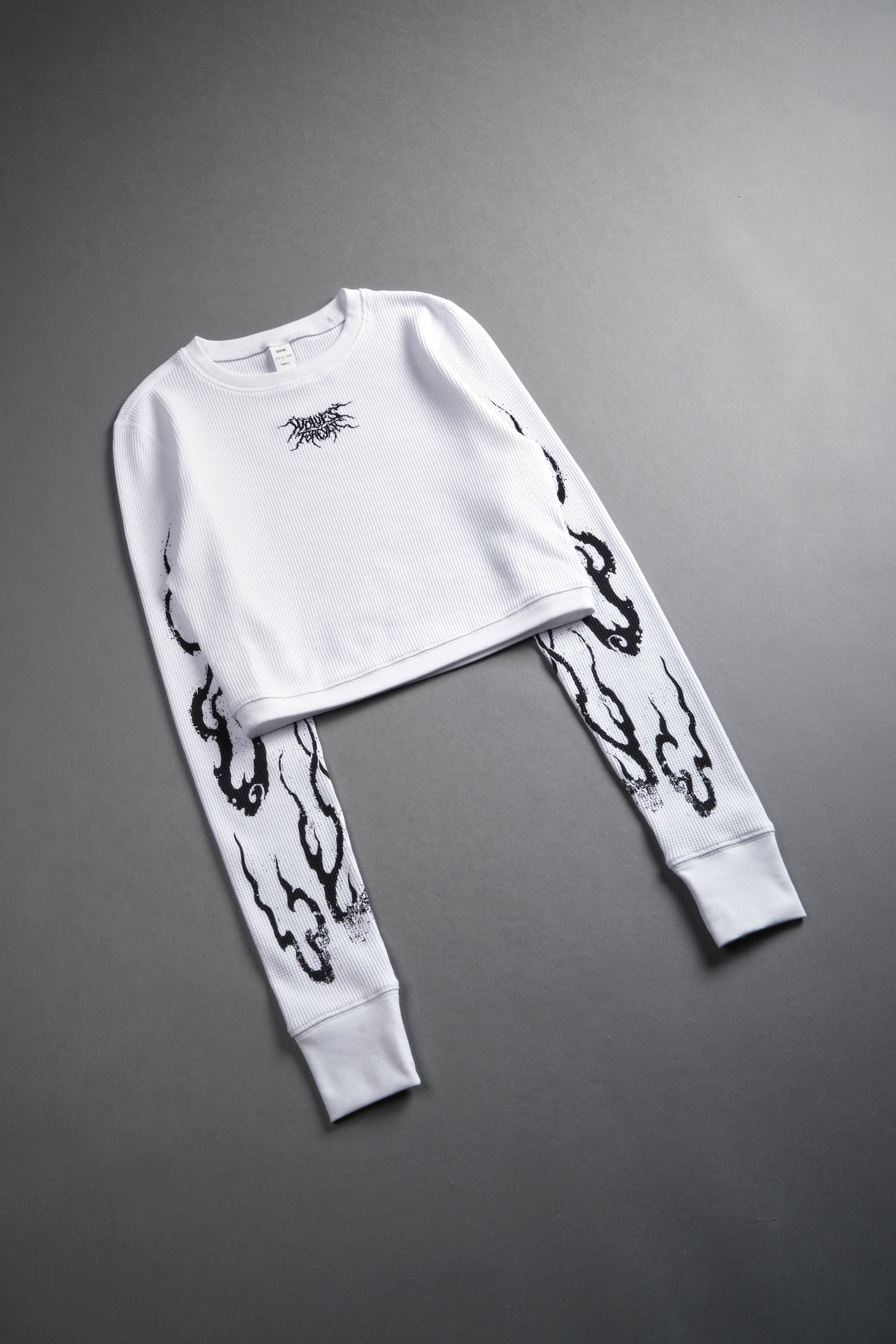Darc Infernal Cropped Thermal L/S in White