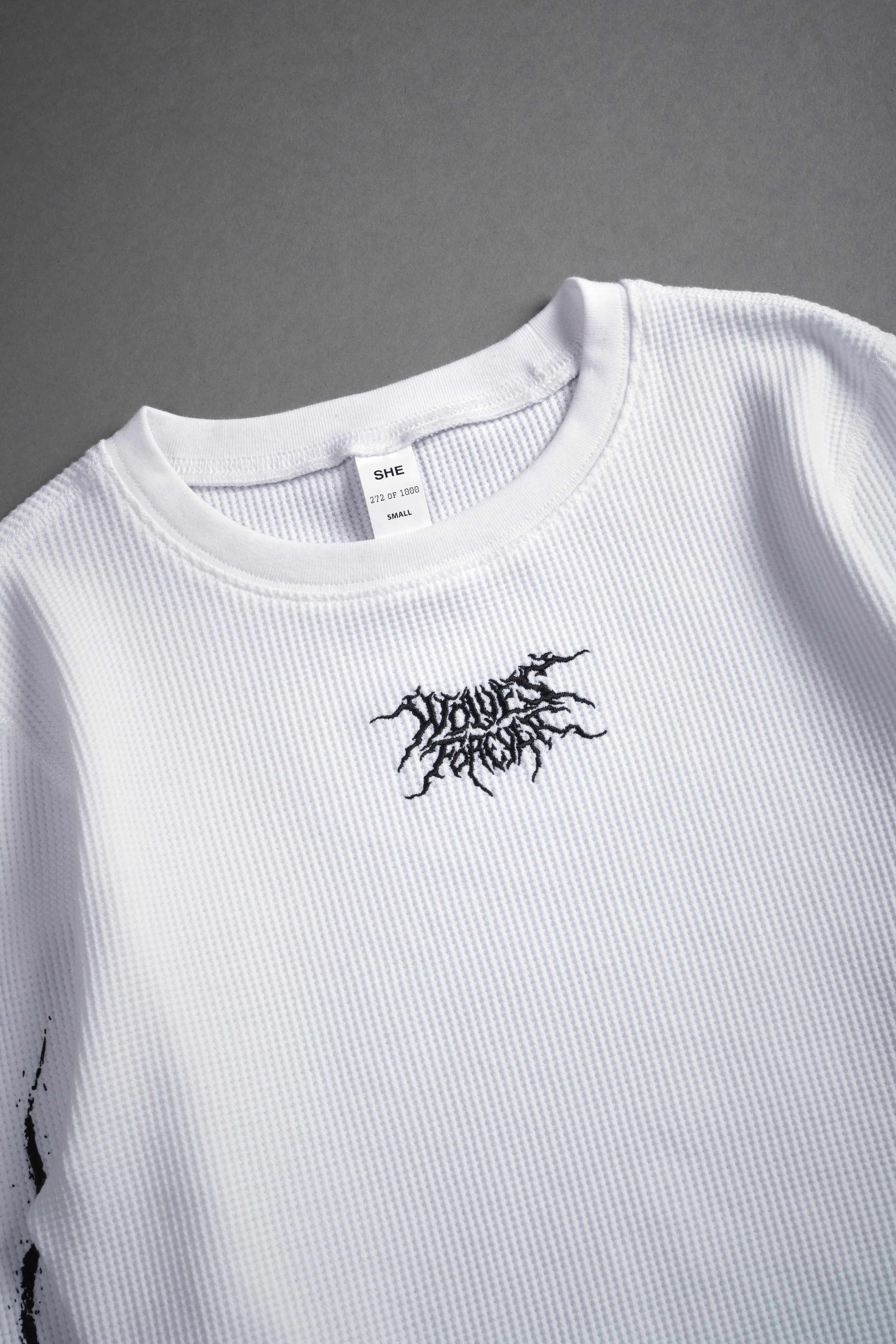 Darc Infernal Cropped Thermal L/S in White