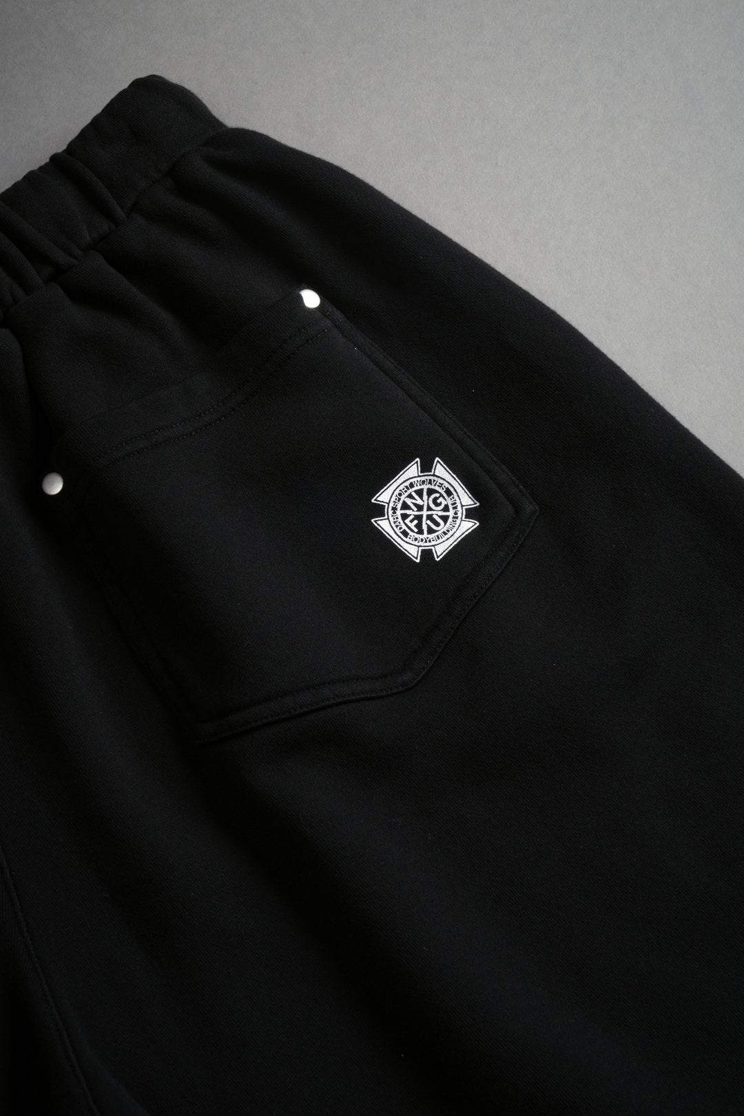 NFGU Forever Rivet Fleece Shorts in Black