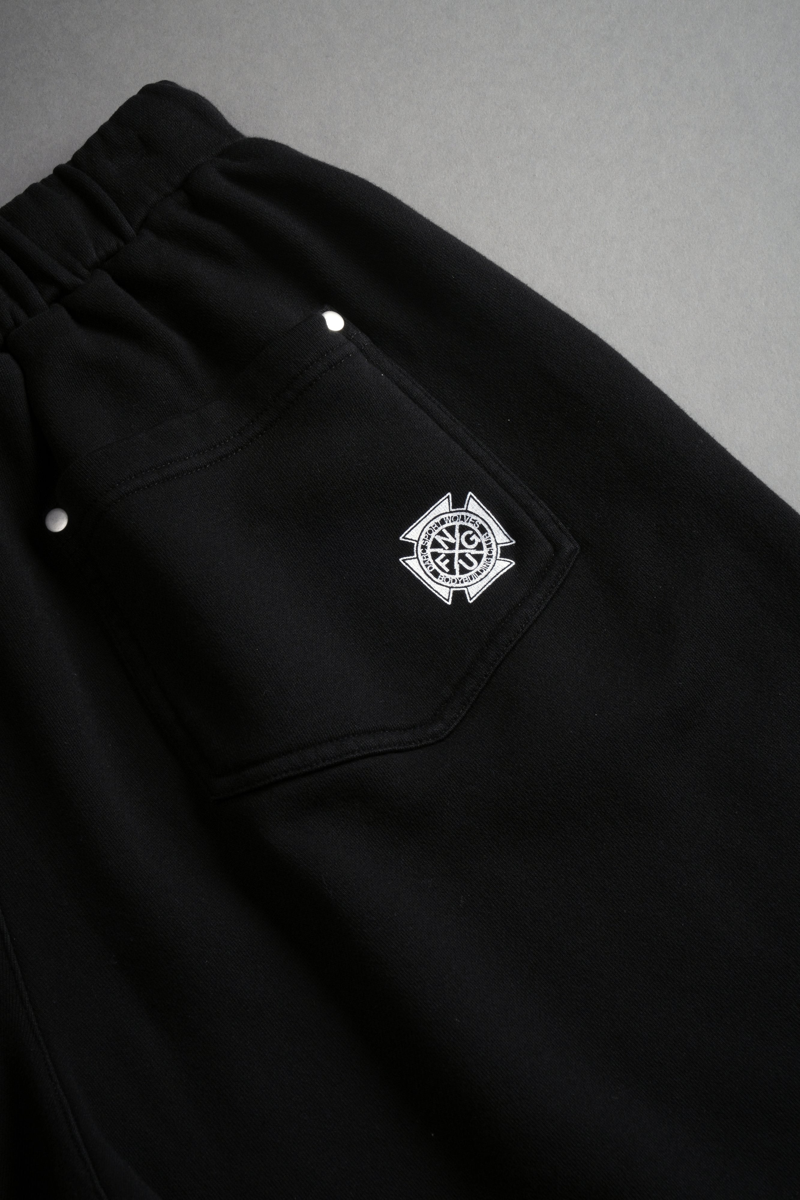 NFGU Forever Rivet Fleece Shorts in Black