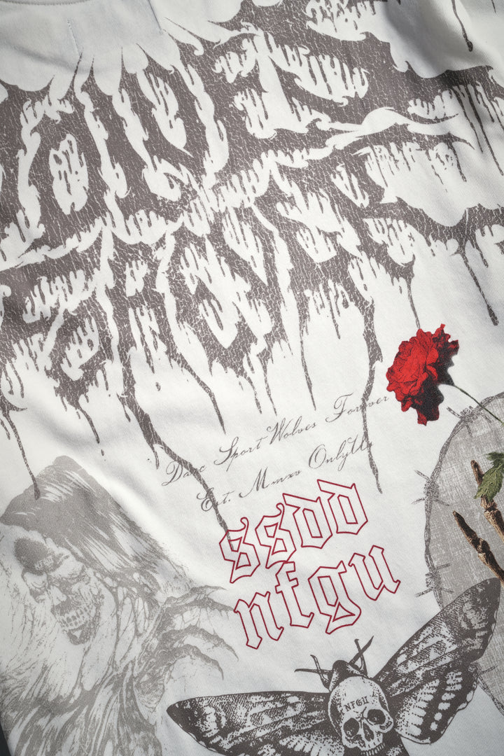 Darc Cherish "Premium" Oversized Tee in Cream