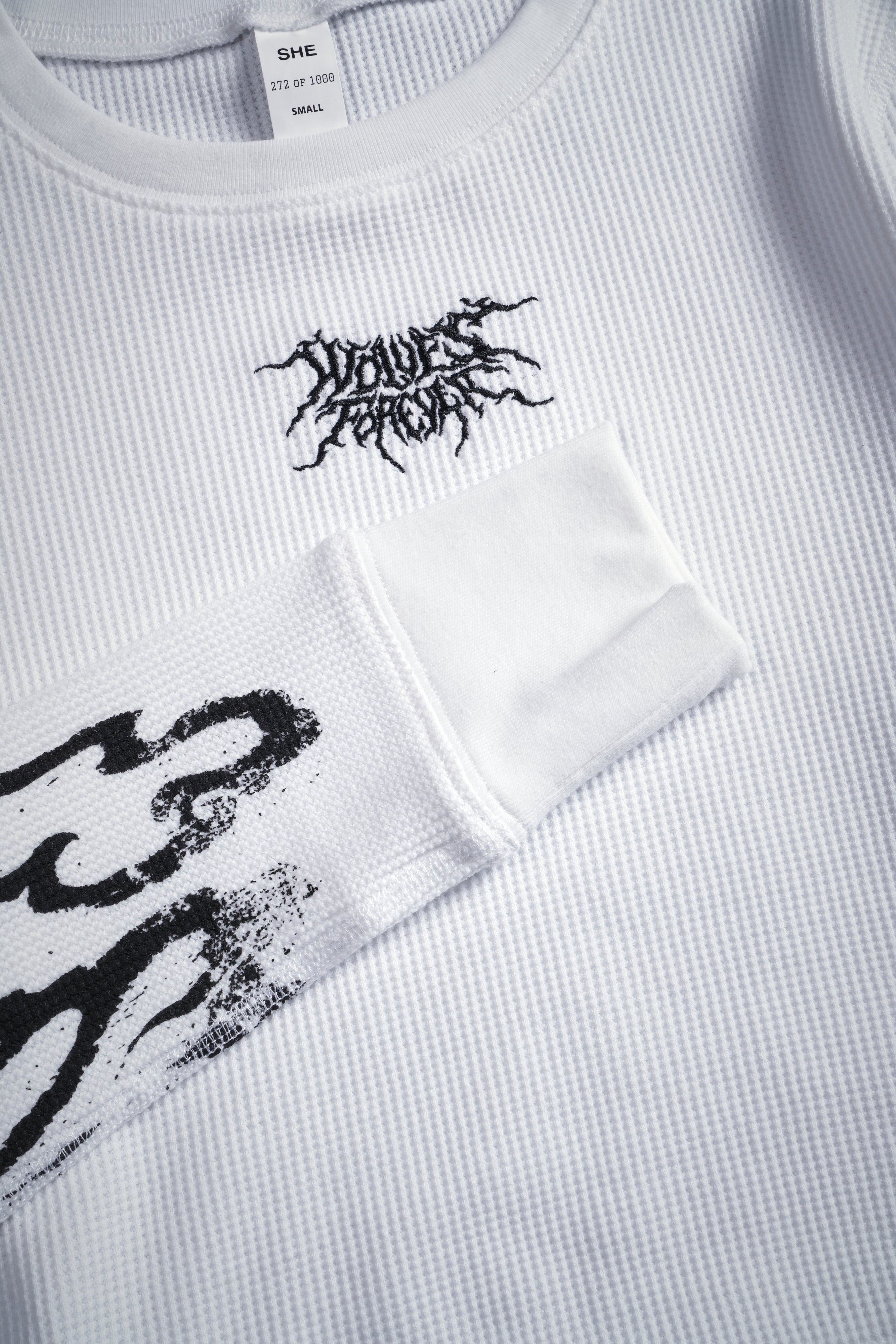 Darc Infernal Cropped Thermal L/S in White