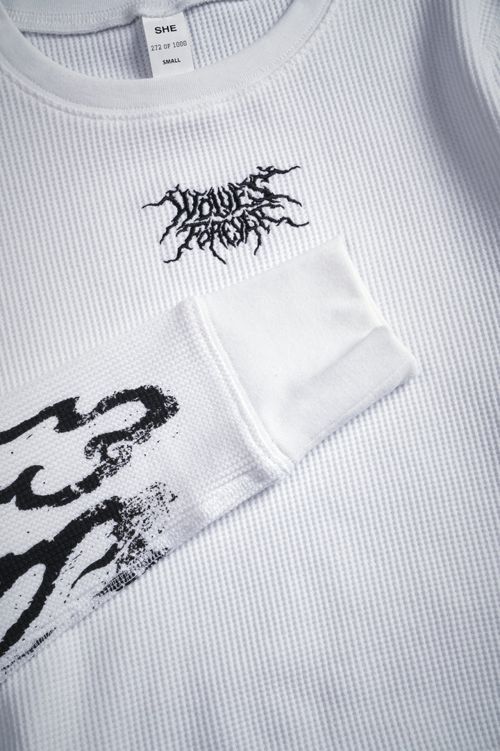 Darc Infernal Cropped Thermal L/S in White