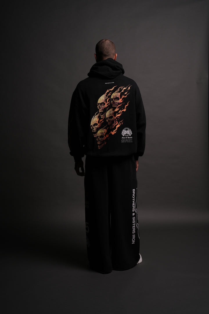 Death Face "Pierce" Hoodie in Black
