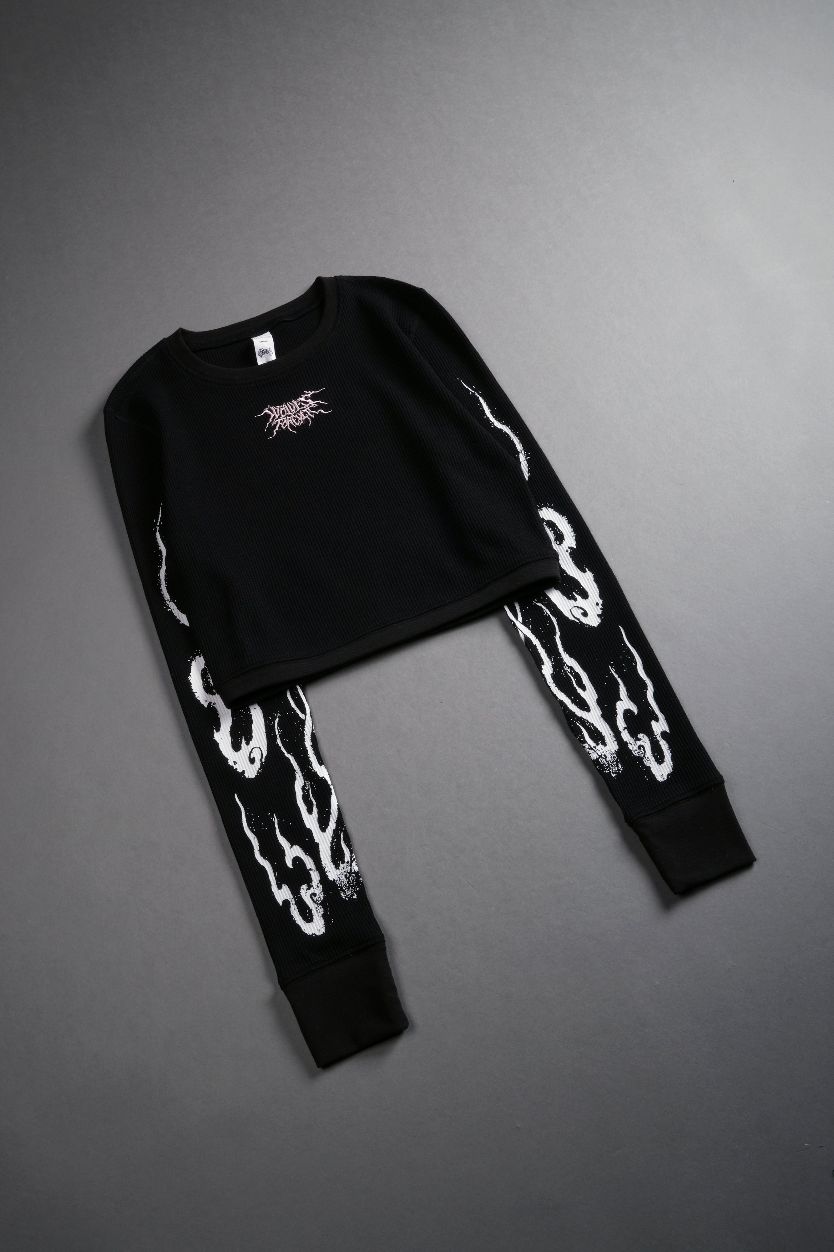 Darc Infernal Cropped Thermal L/S in Black