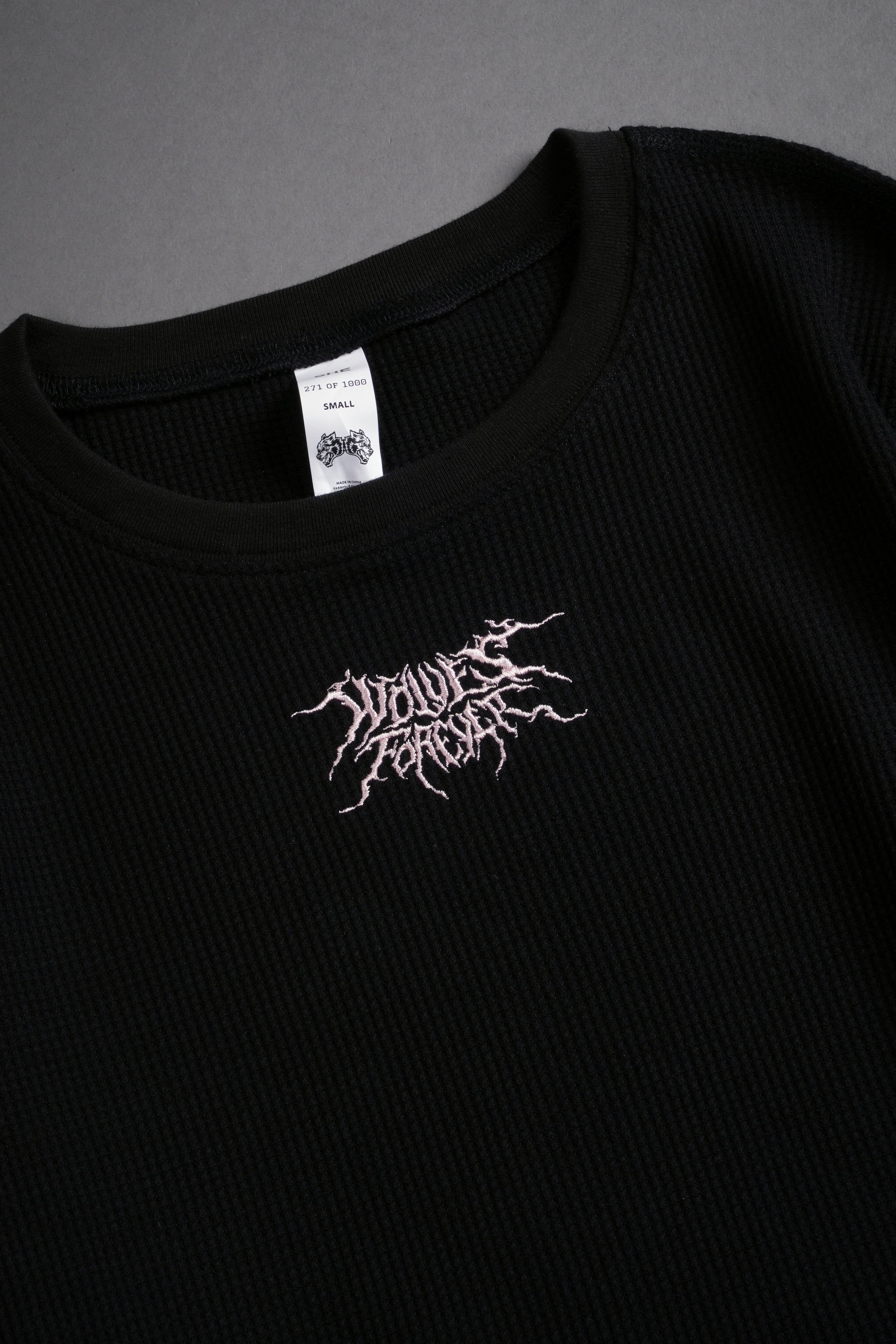 Darc Infernal Cropped Thermal L/S in Black