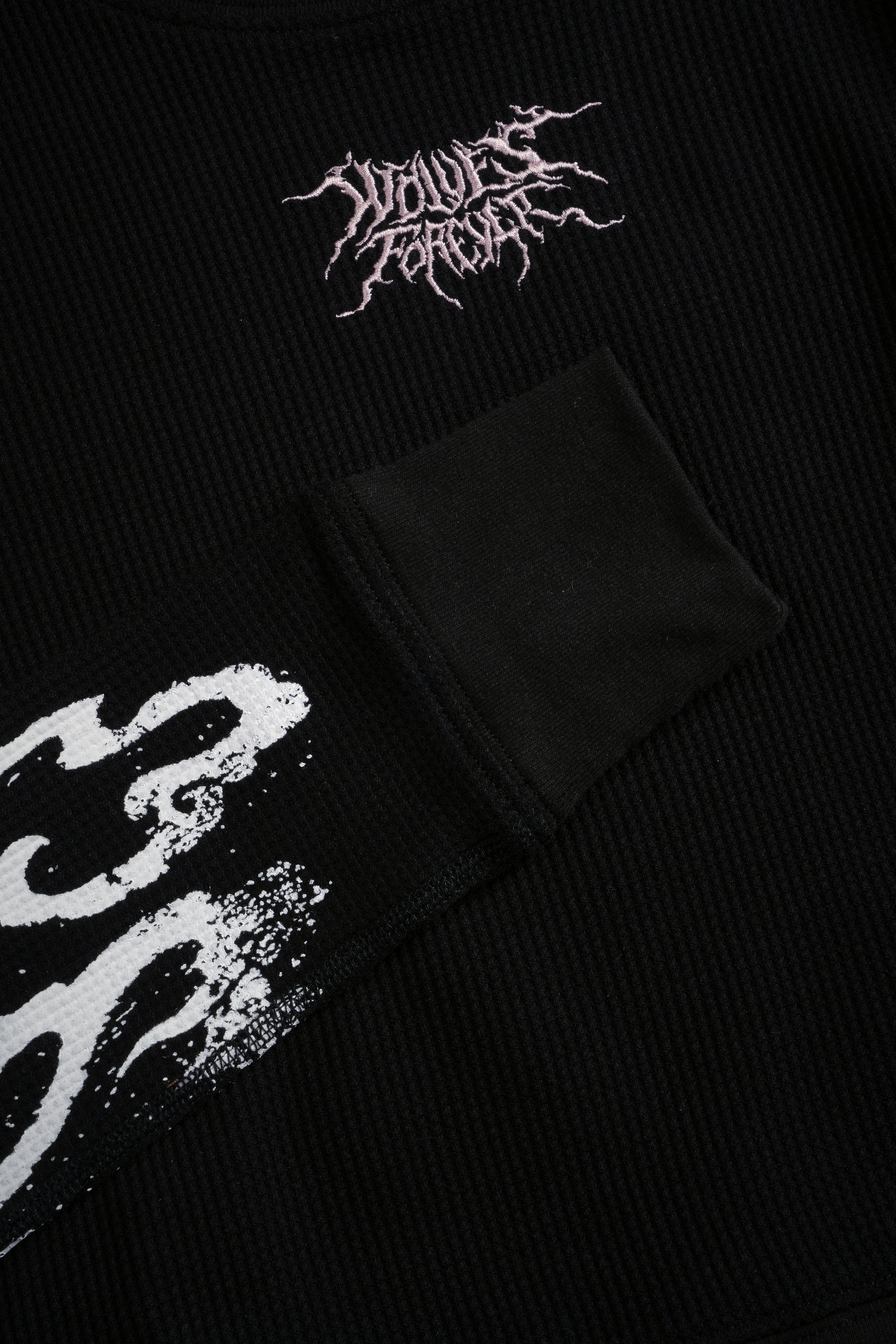 Darc Infernal Cropped Thermal L/S in Black