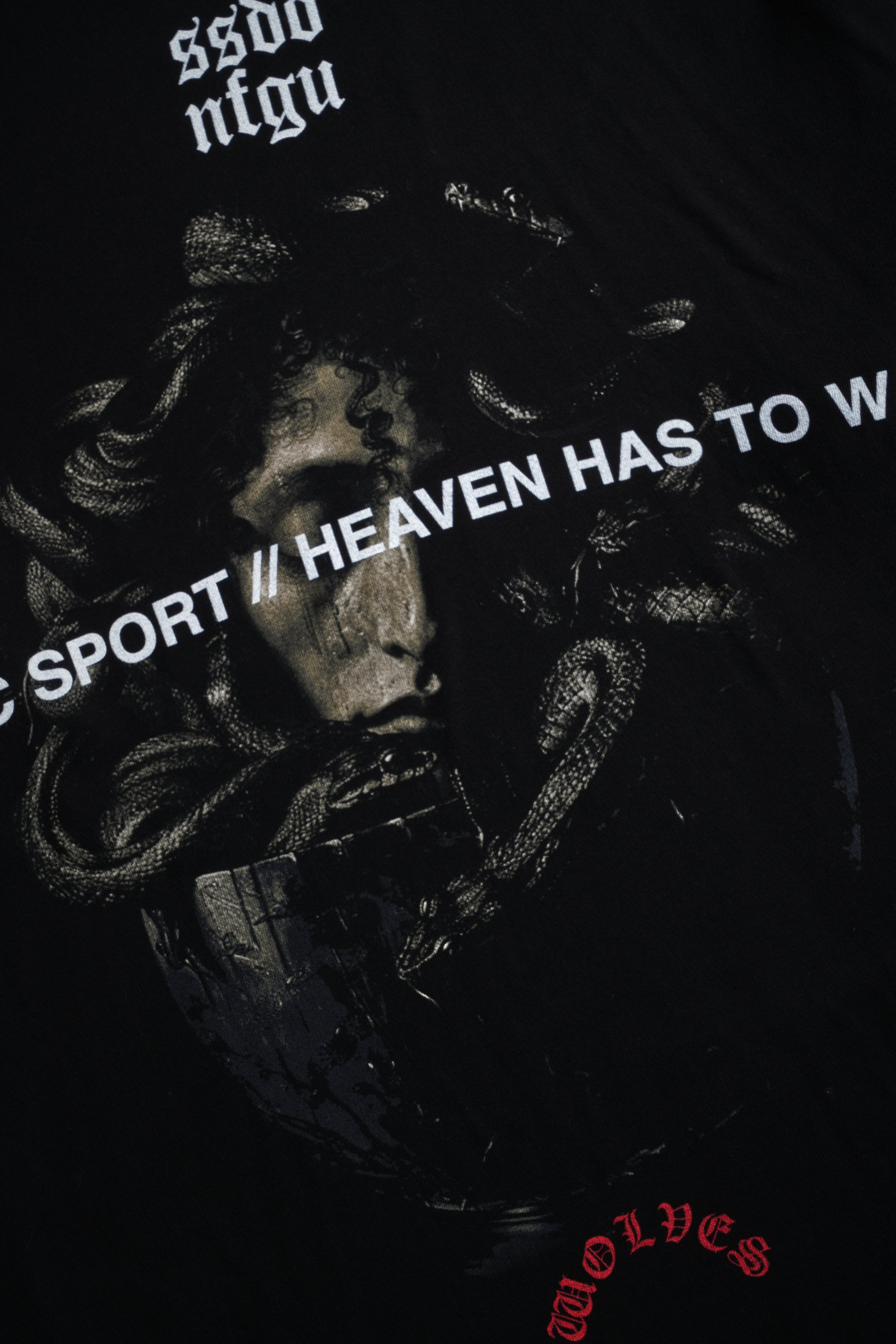 Gorgon's Lament "Premium" Oversized Tee in Black