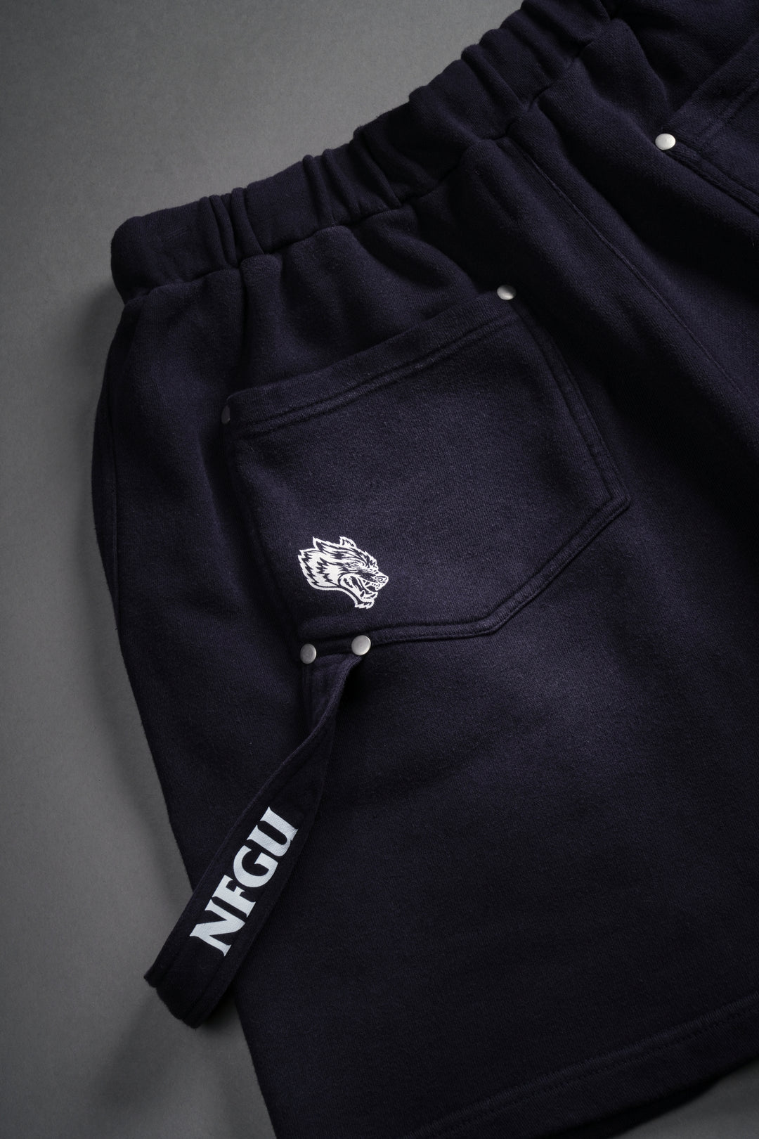 NFGU Forever Rivet Fleece Shorts in Nightshade Sun Fade