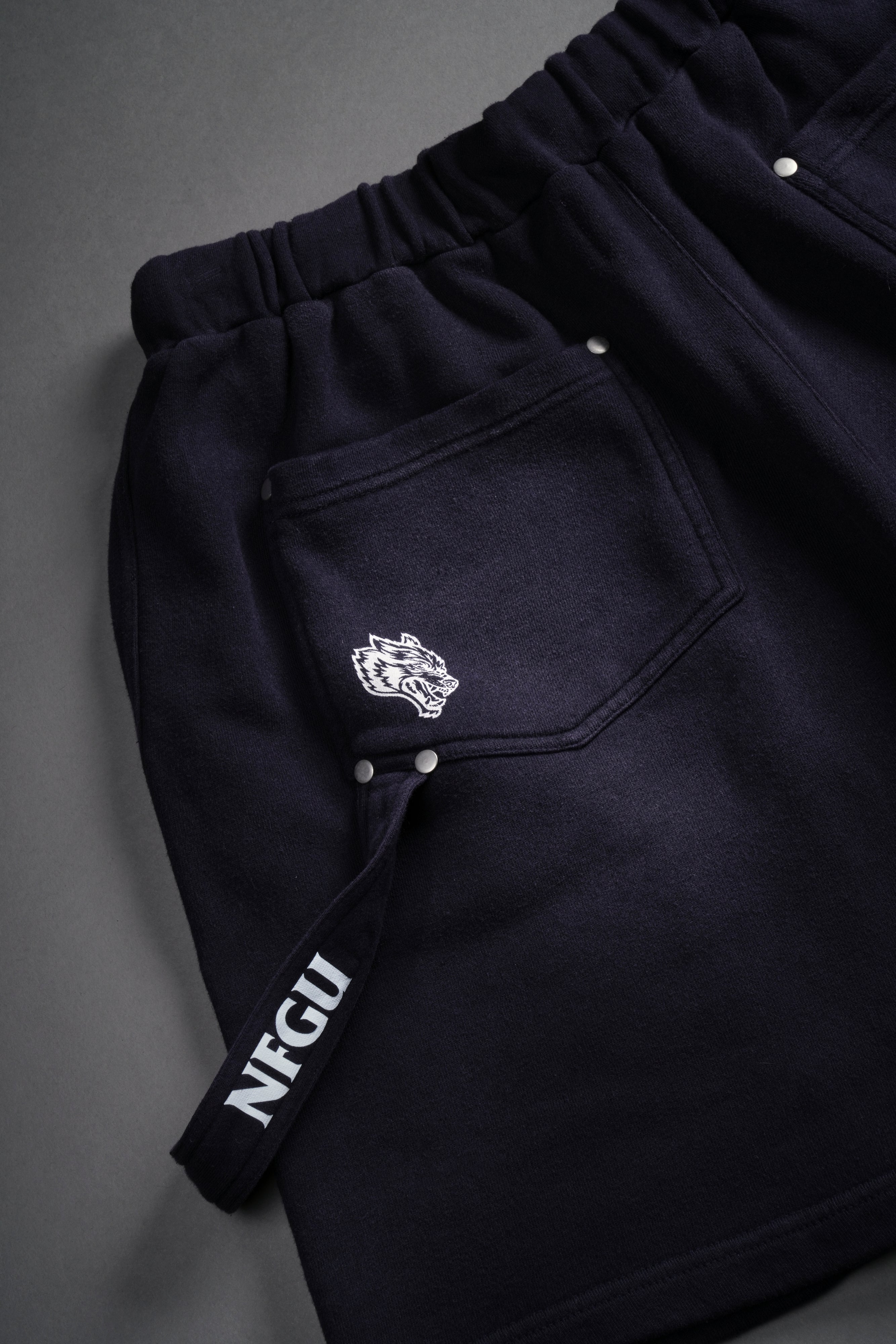 NFGU Forever Rivet Fleece Shorts in Nightshade Sun Fade