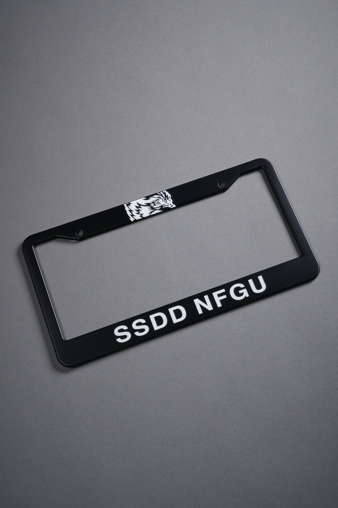 SSDDNFGU License Plate Frame in Black