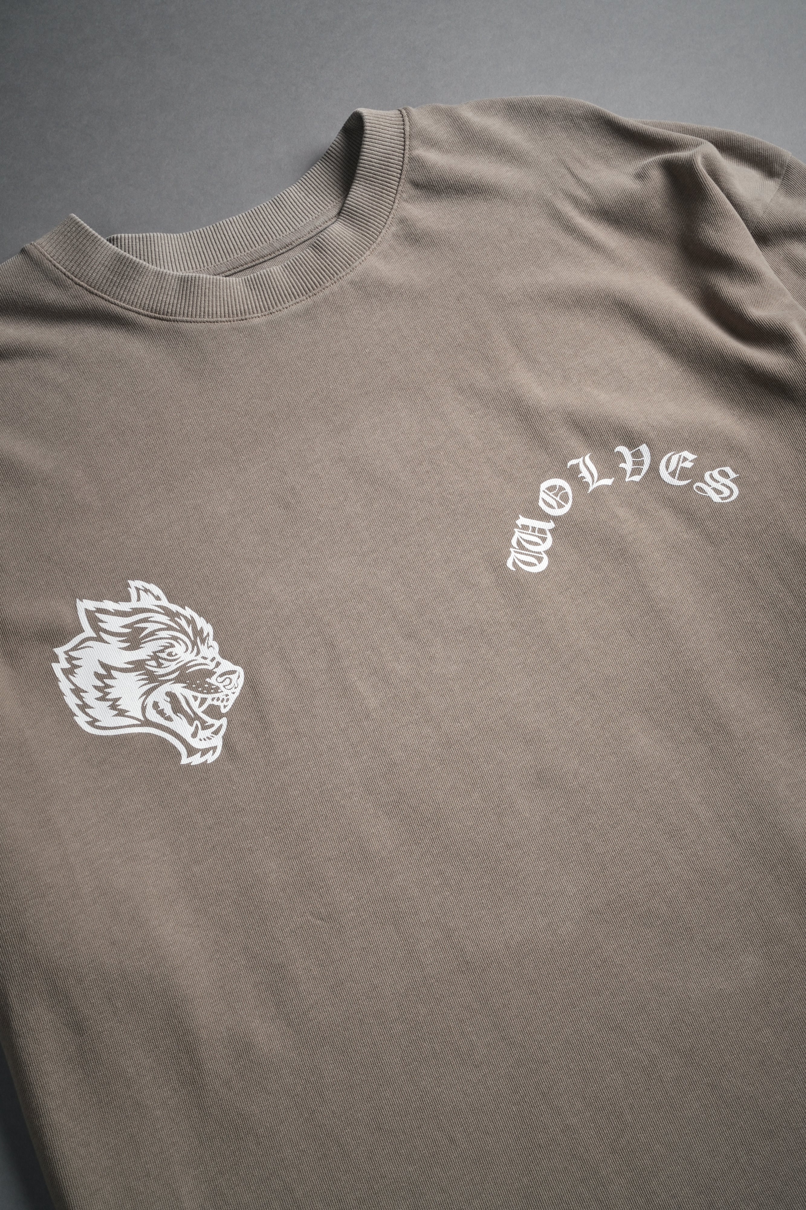 Not My Time "Premium" Oversized Tee in Taupe