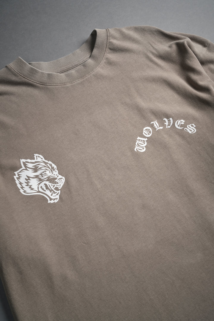 Not My Time "Premium" Oversized Tee in Taupe