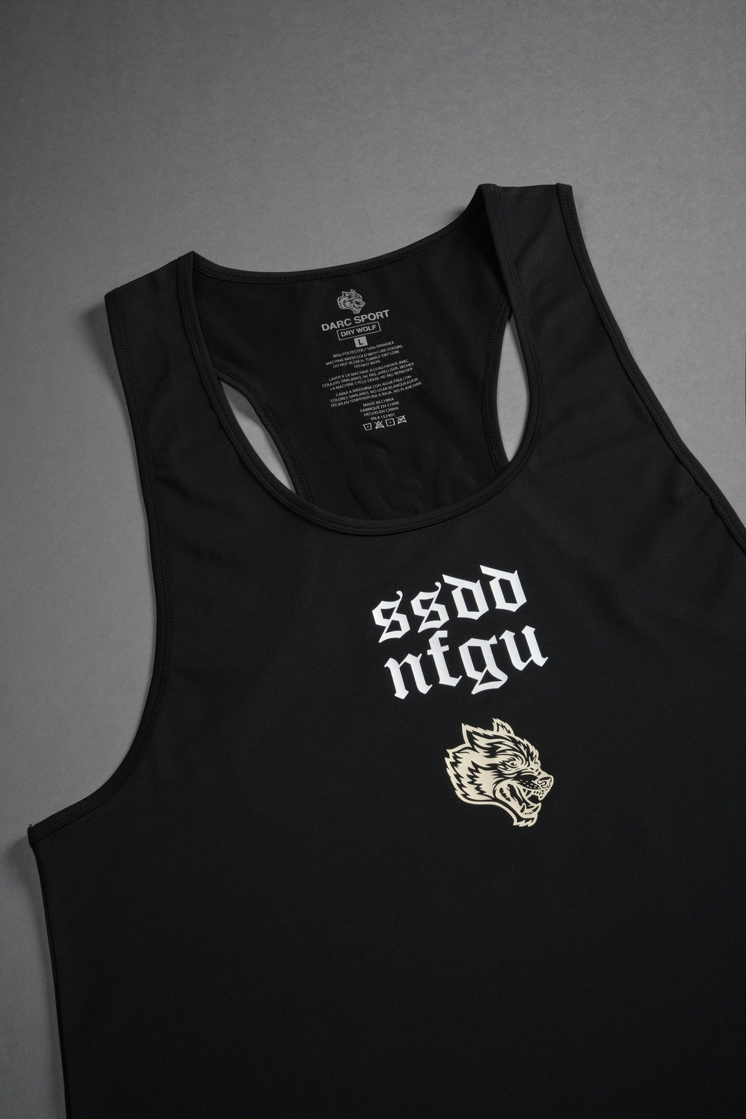 SSDD NFGU Wolves Club "Dry Wolf" Mecca Tank in Black