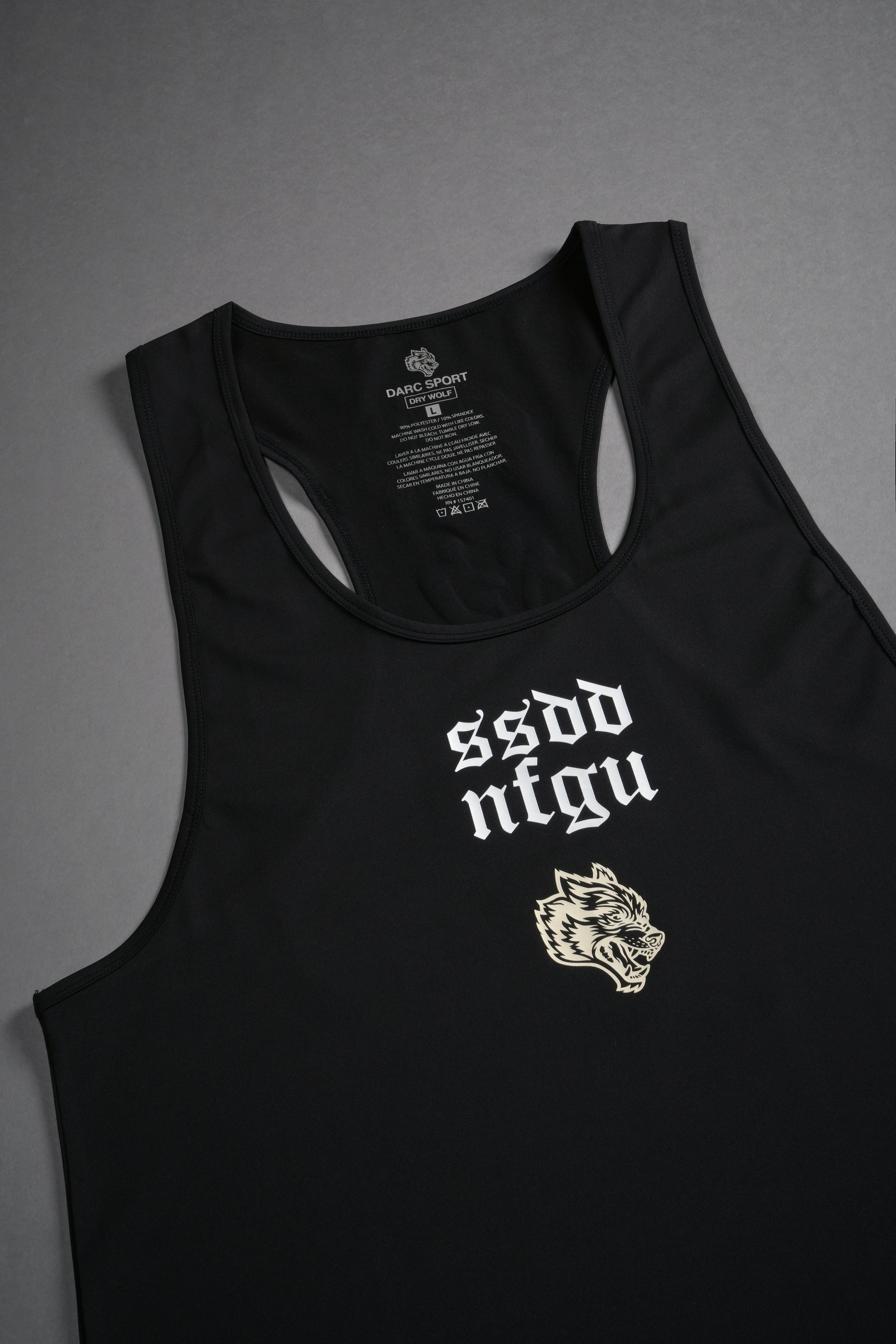 SSDD NFGU Wolves Club "Dry Wolf" Mecca Tank in Black