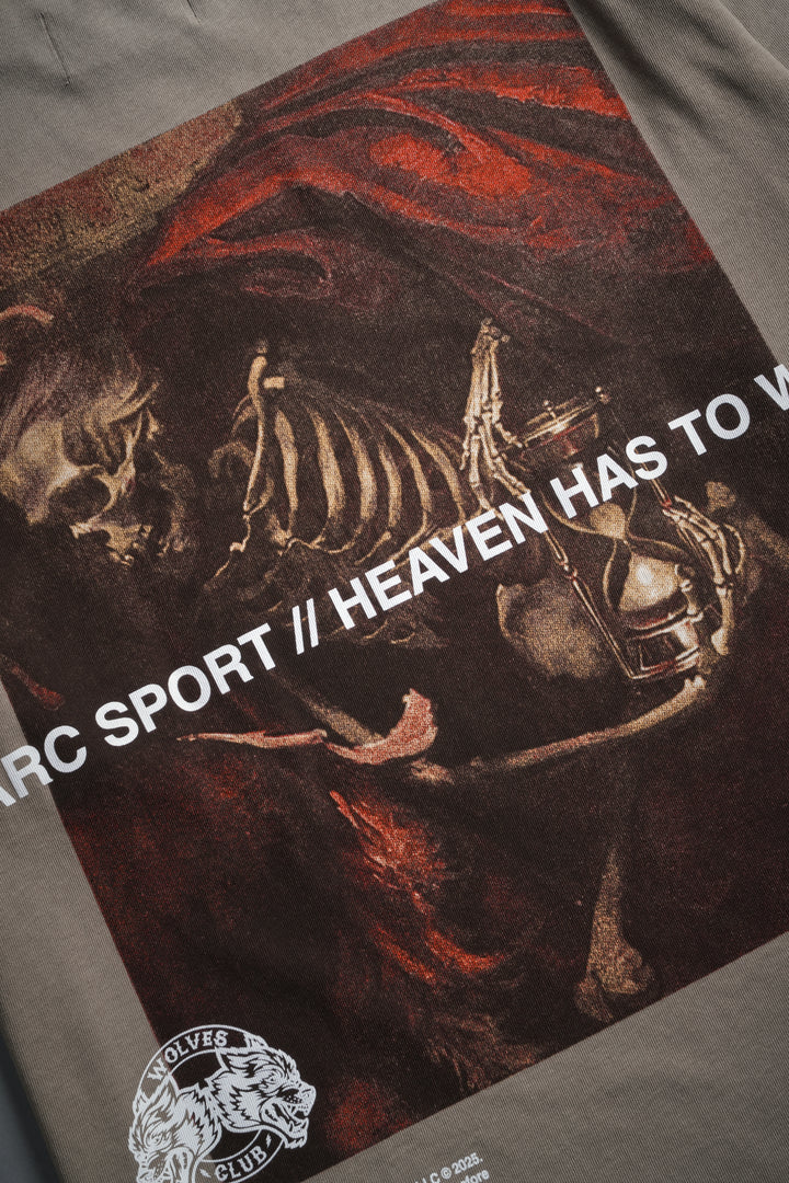 Not My Time "Premium" Oversized Tee in Taupe