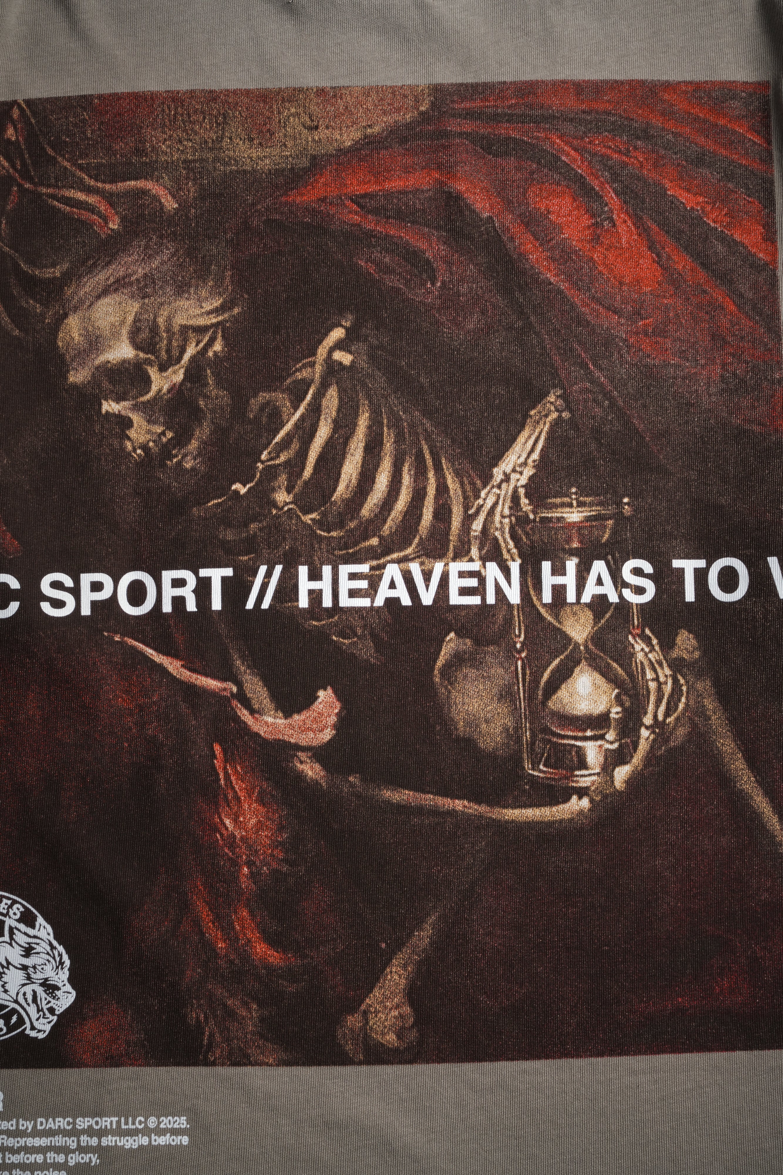 Not My Time "Premium" Oversized Tee in Taupe