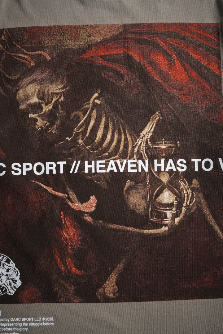 Not My Time "Premium" Oversized Tee in Taupe