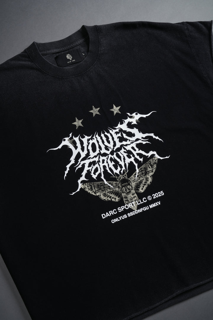 Iron Pack Grunge Cut-Off Tee in Black