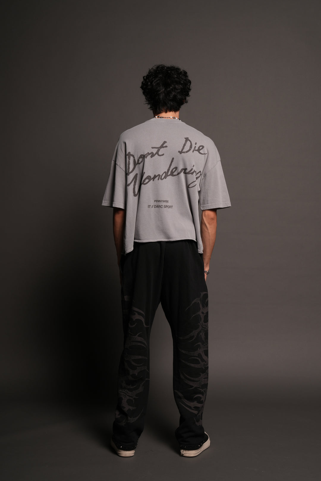 Pennywise Premium Raw Hem Box Cut Tee In Dove Gray