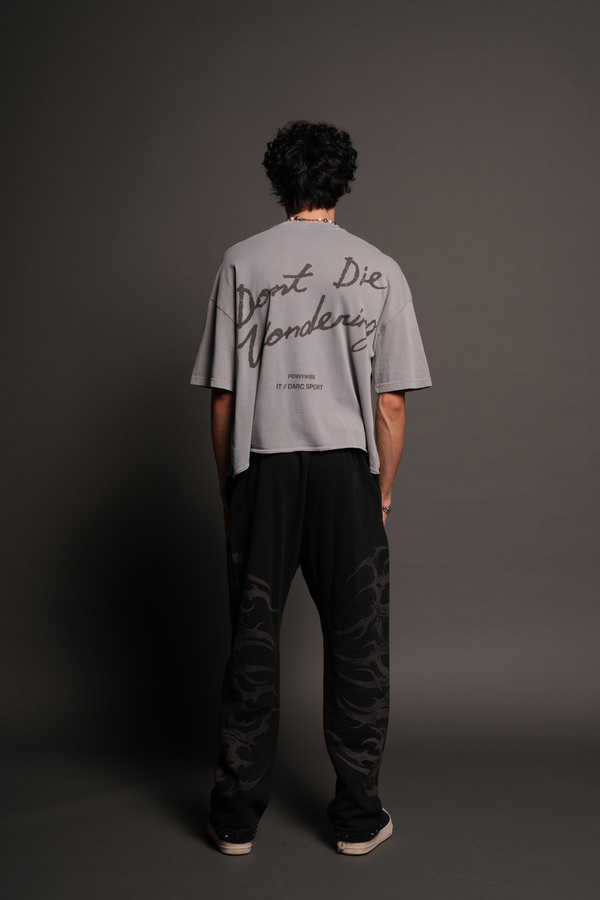 Pennywise Premium Raw Hem Box Cut Tee In Dove Gray