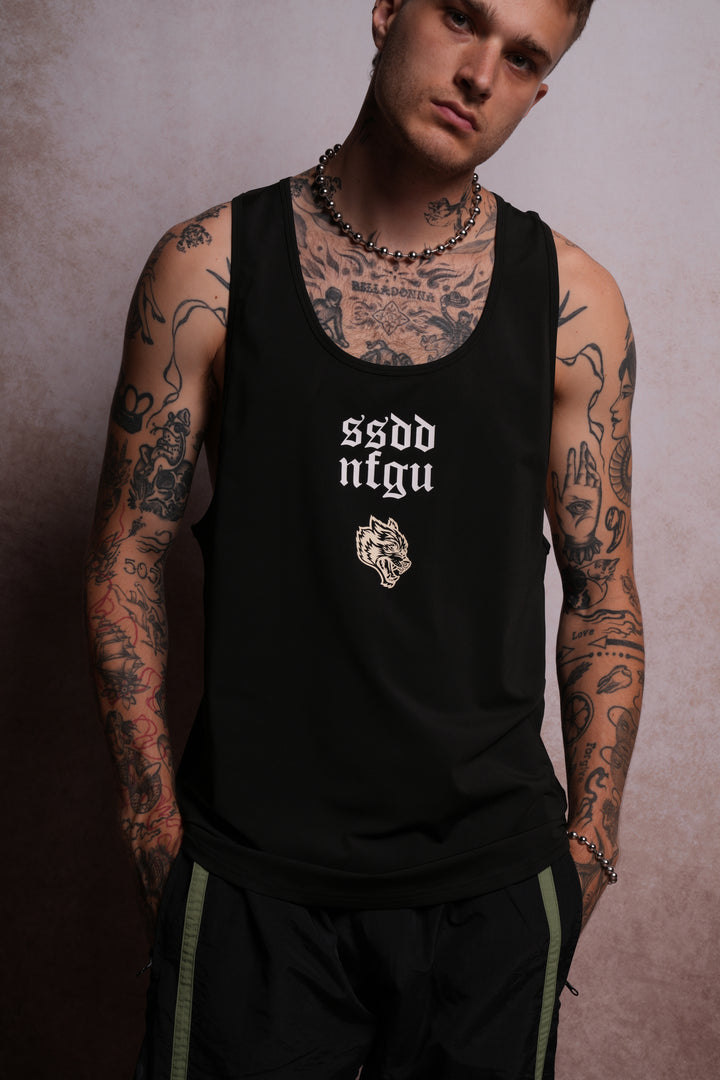 SSDD NFGU Wolves Club "Dry Wolf" Mecca Tank in Black
