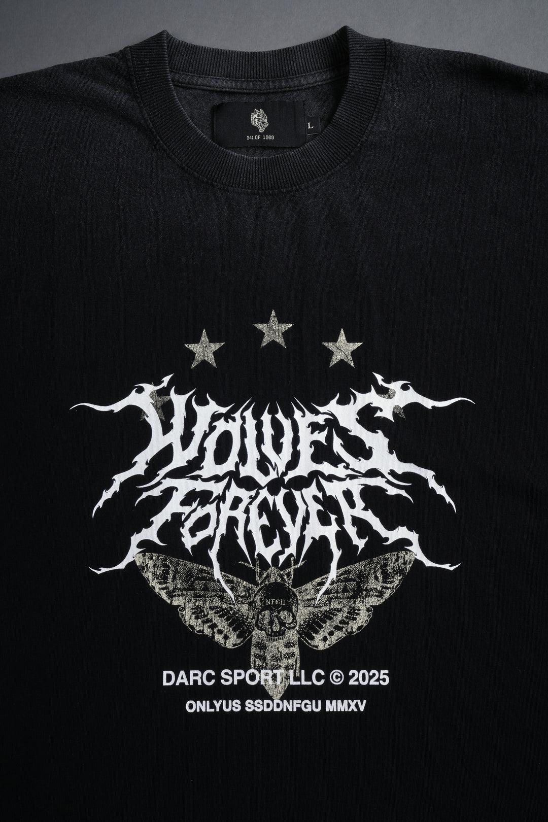 Iron Pack Grunge Cut-Off Tee in Black