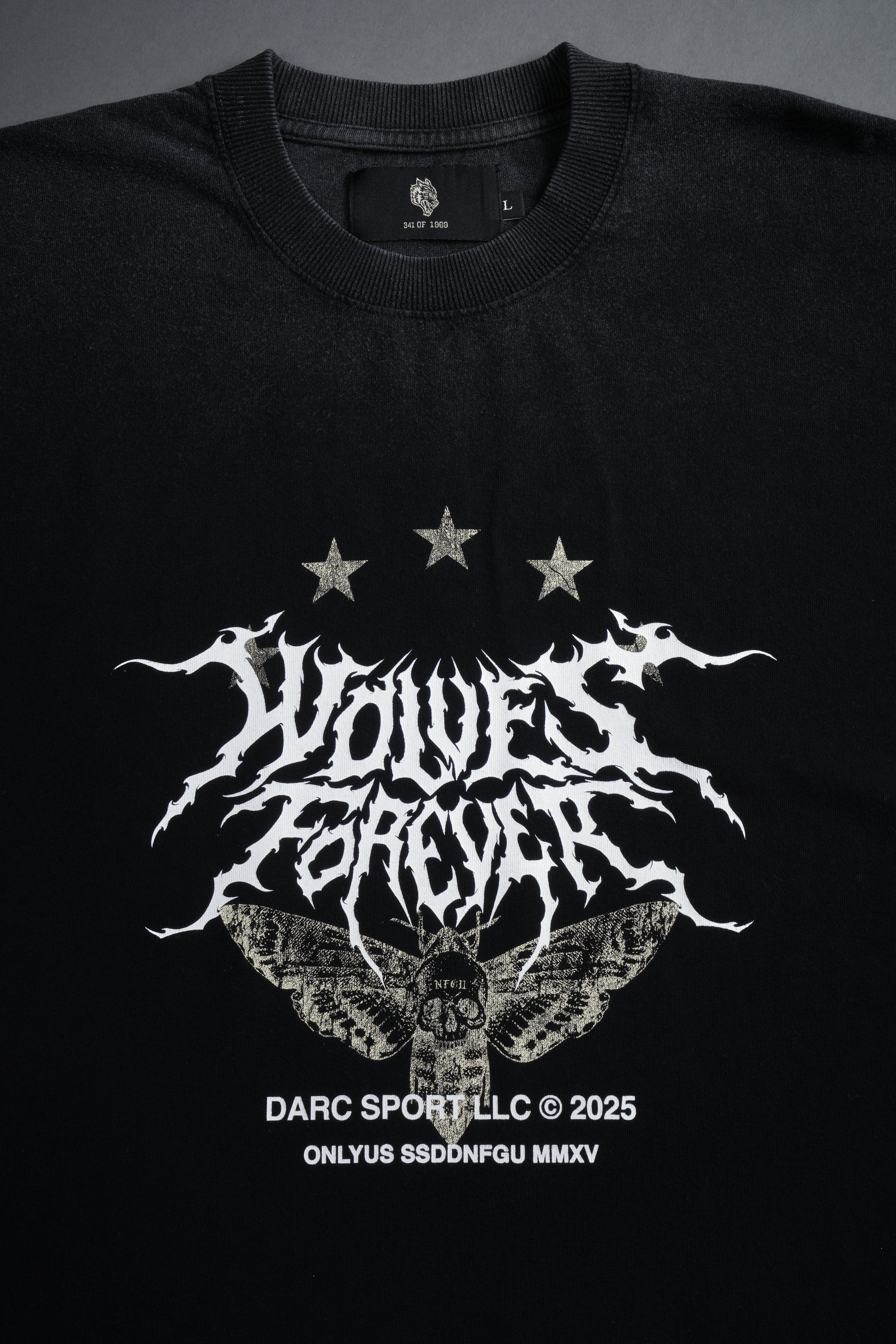 Iron Pack Grunge Cut-Off Tee in Black