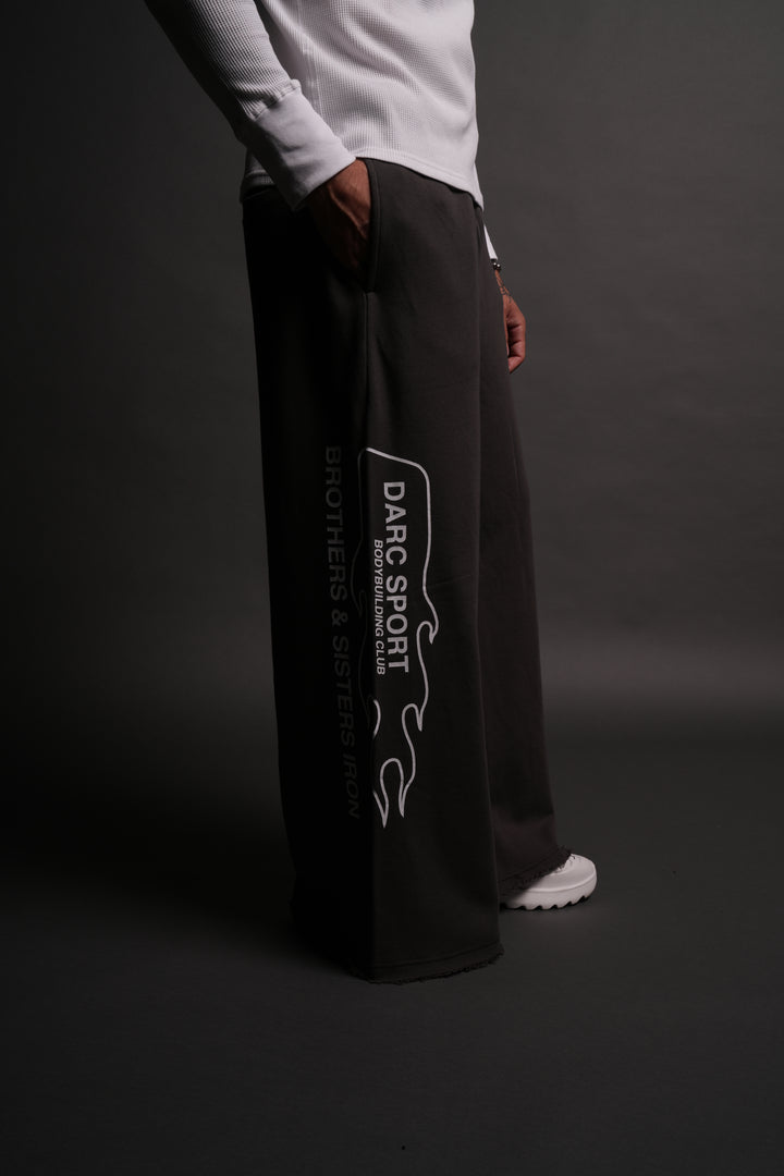 Wolves Gym V2 Oversized Omen Sweat Pants in Wolf Gray