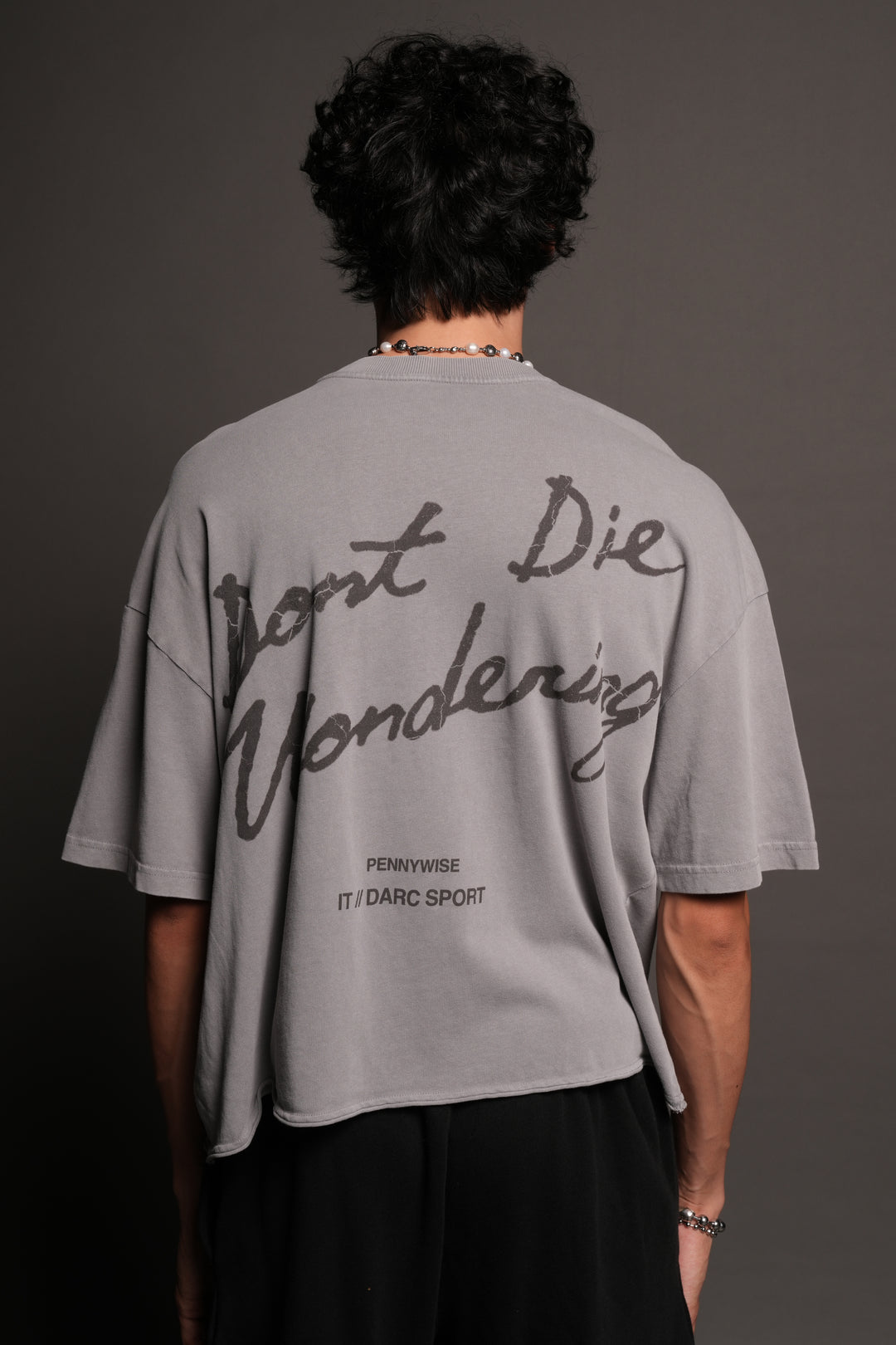 Pennywise Premium Raw Hem Box Cut Tee In Dove Gray
