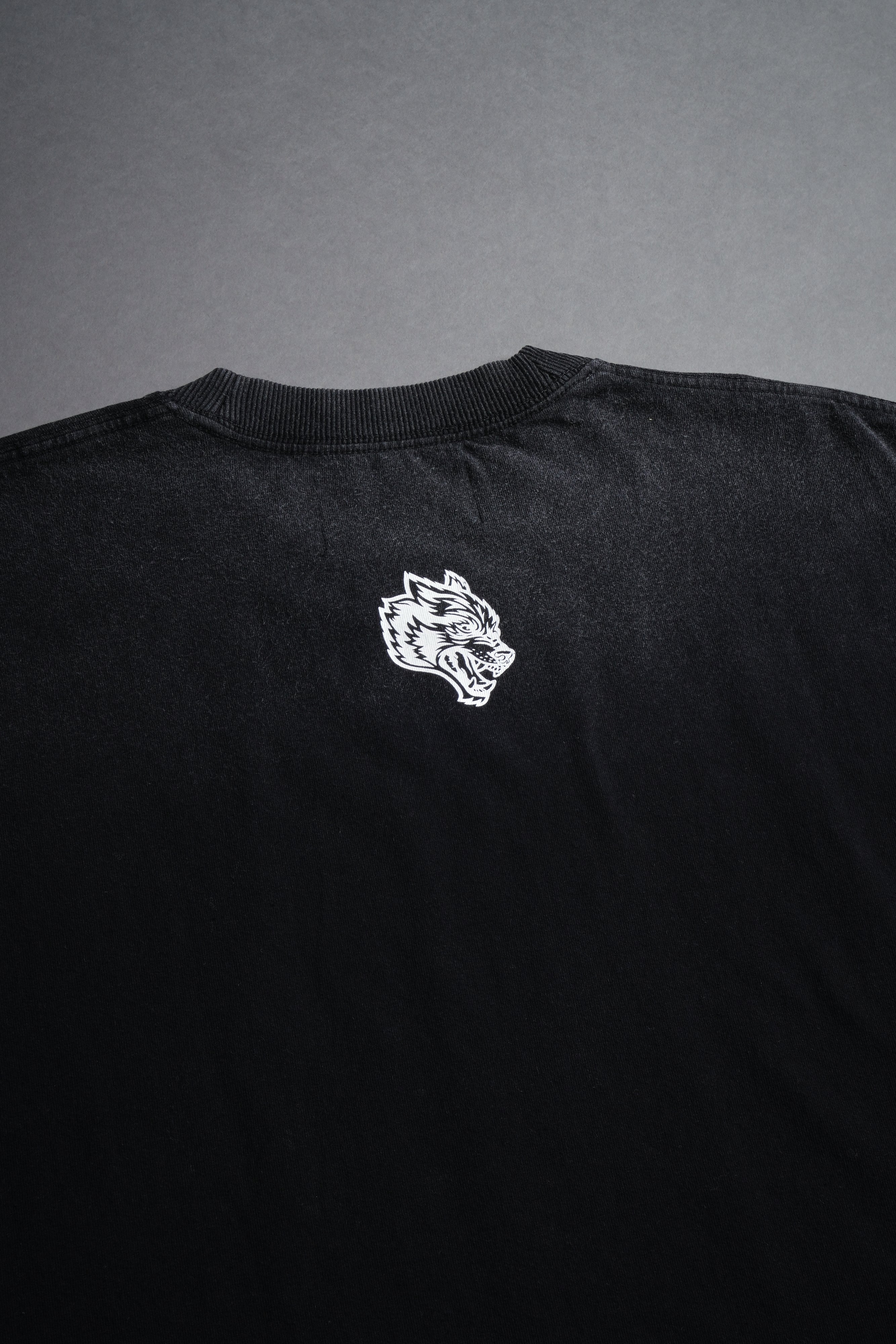 Iron Pack Grunge Cut-Off Tee in Black