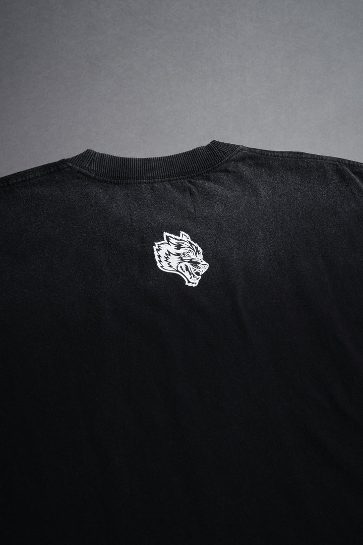 Iron Pack Grunge Cut-Off Tee in Black