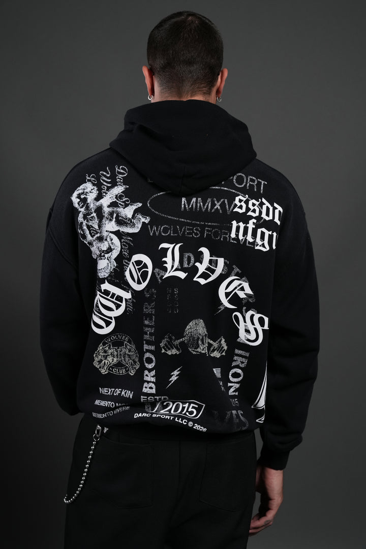 Next Of Kin NFGU "Bishop" Hoodie in Black Sun Fade