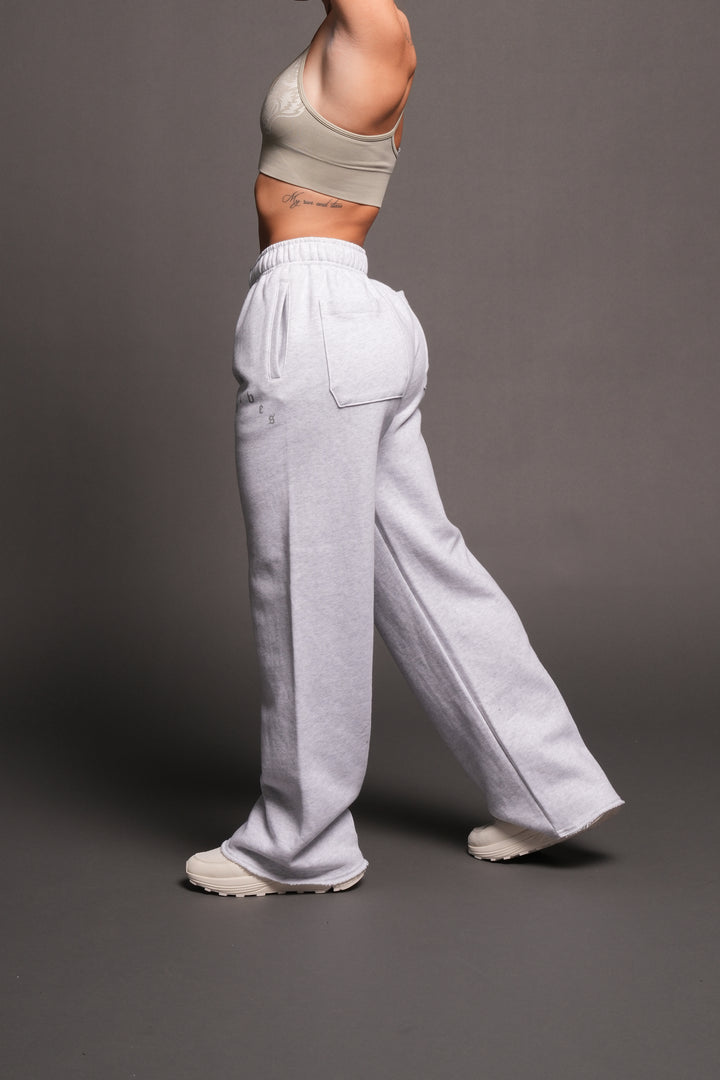 She Wolf Pyramid Big Cozy Sweats In Super Light Athletic Gray