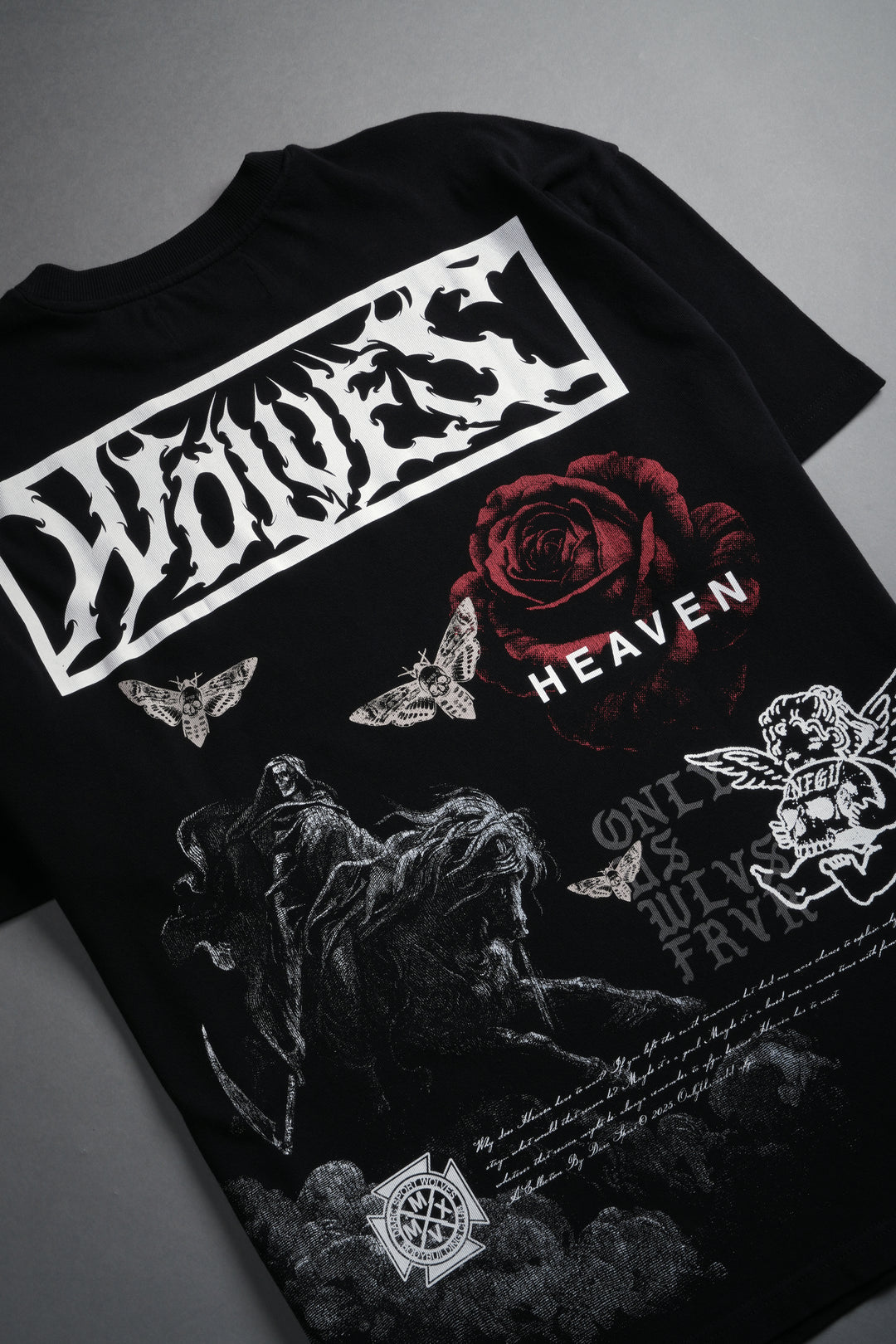 Night Reaping "Premium" Oversized Tee in Black