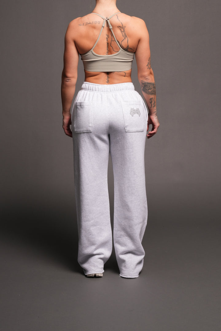 She Wolf Pyramid Big Cozy Sweats In Super Light Athletic Gray