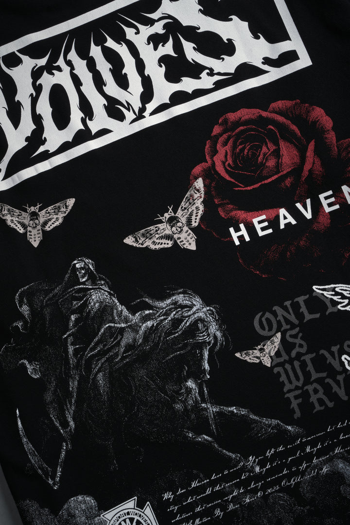 Night Reaping "Premium" Oversized Tee in Black