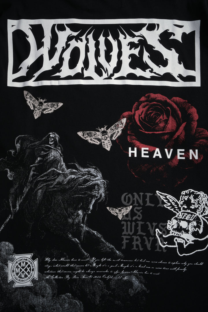 Night Reaping "Premium" Oversized Tee in Black