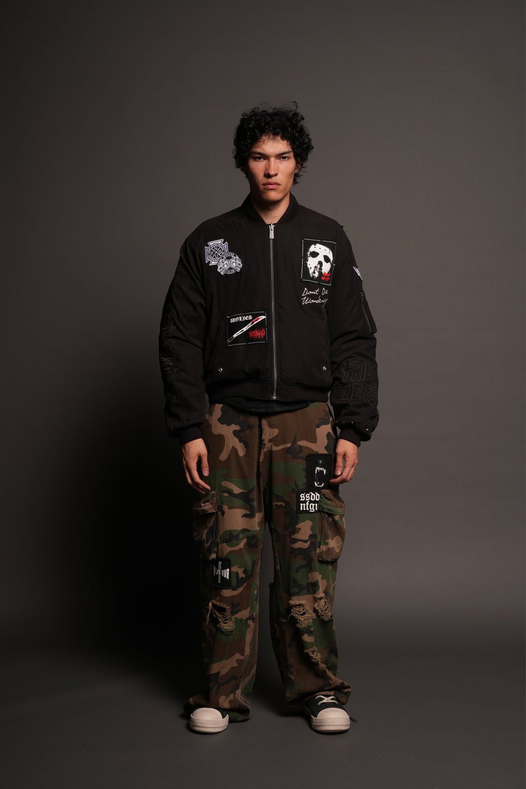 Jason Frvr Cloud Quilted Reversible Bomber Jacket In Black/Oxblood