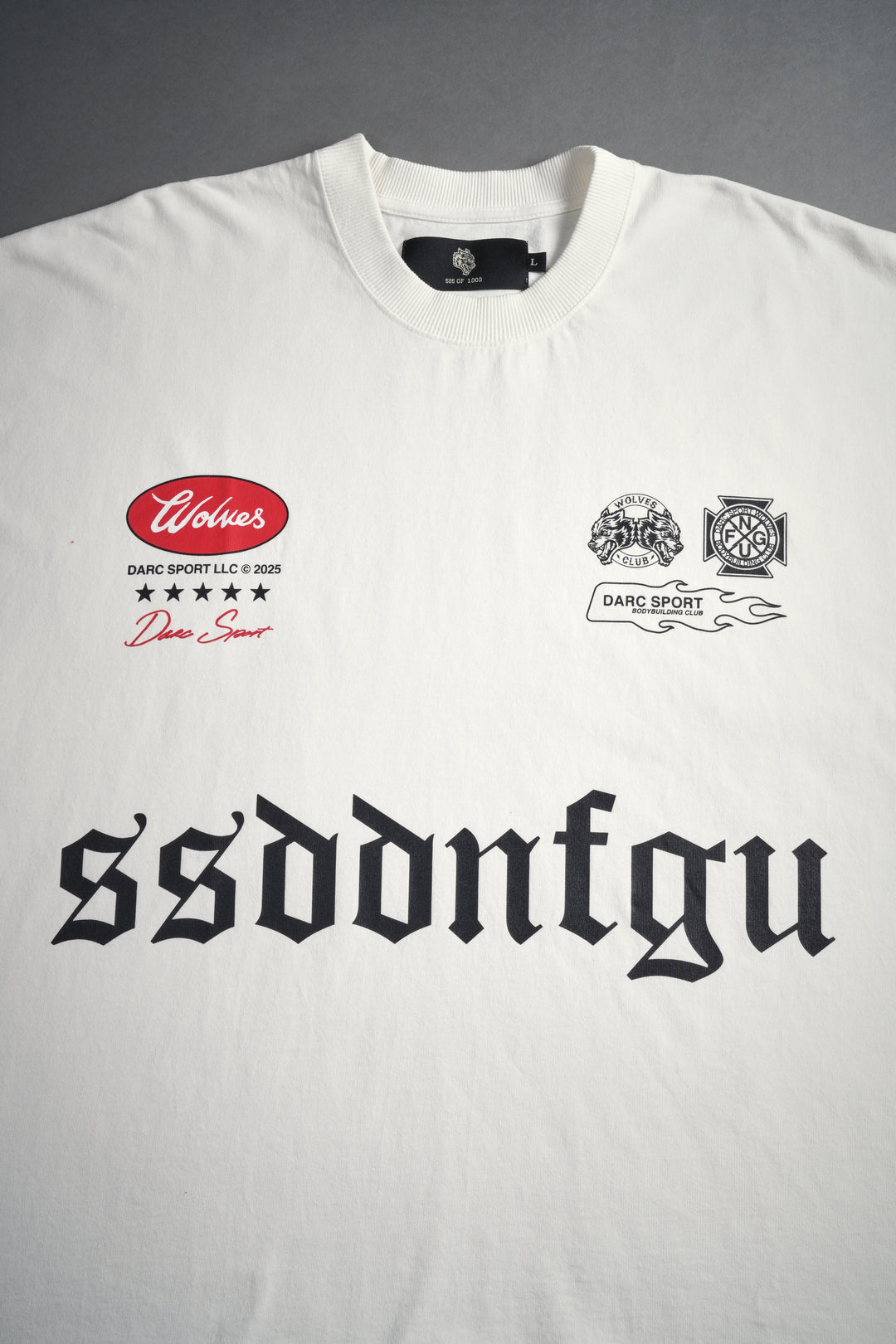 Us Forever Grunge Cut-Off Tee in Cream