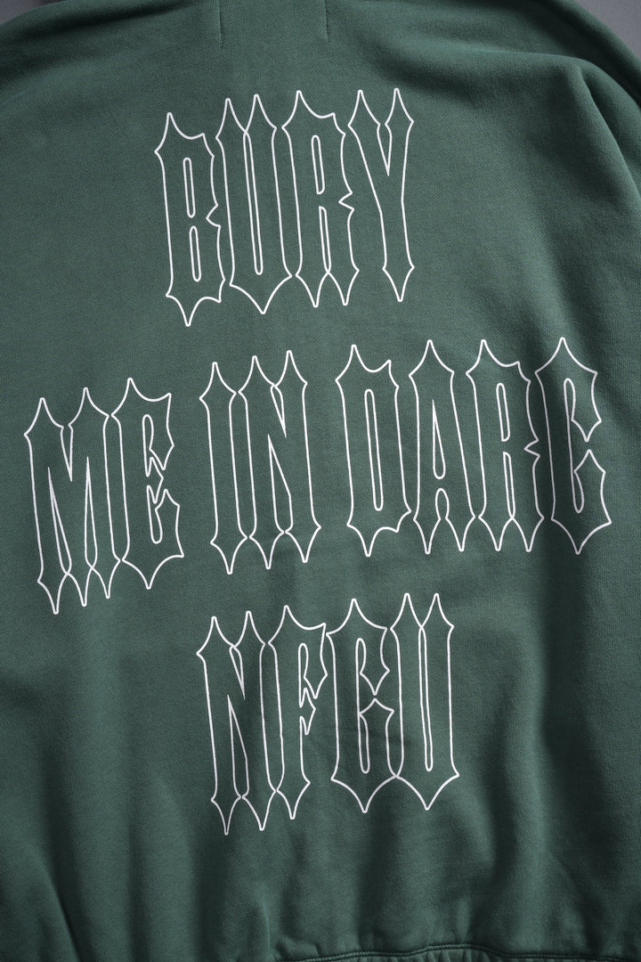 Bury Me In Darc NFGU V2 "Chambers" Zip Hoodie in Hunter Green