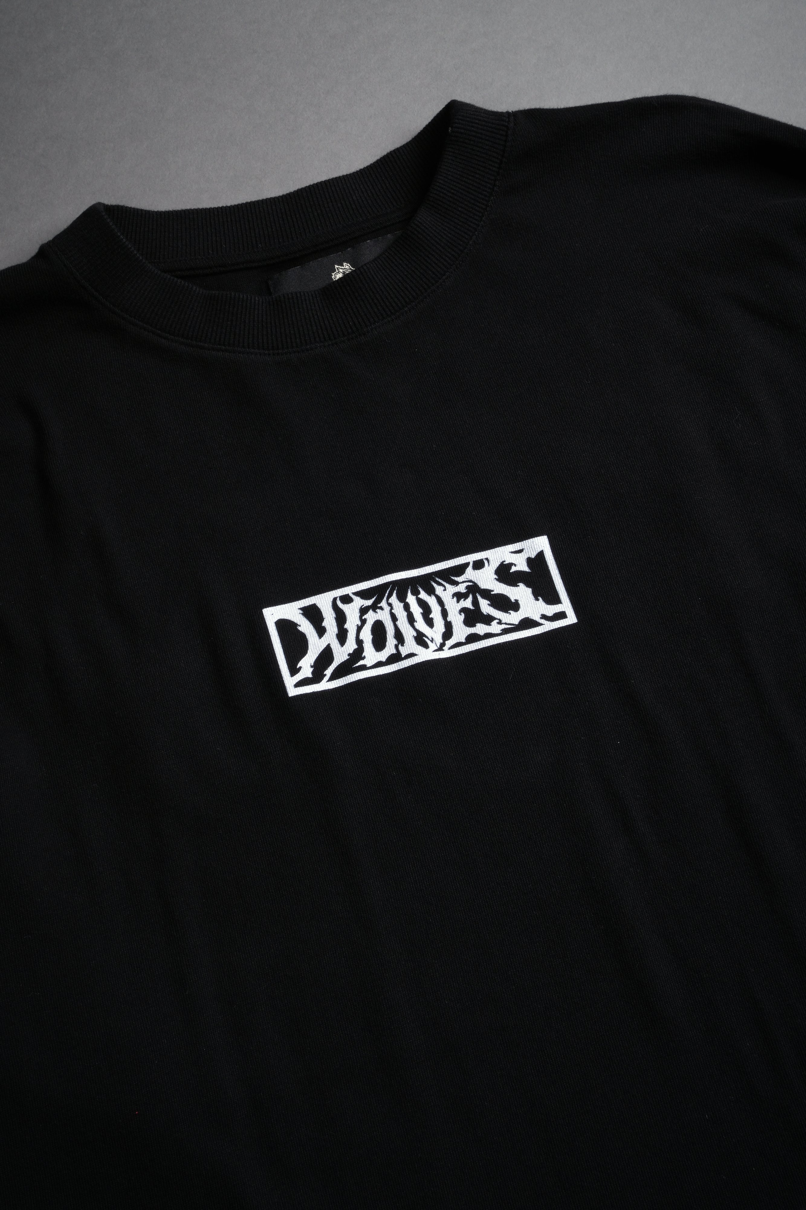 Skull Flower "Premium" Oversized Tee in Black