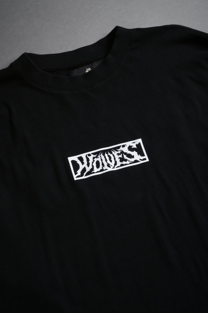 Skull Flower "Premium" Oversized Tee in Black