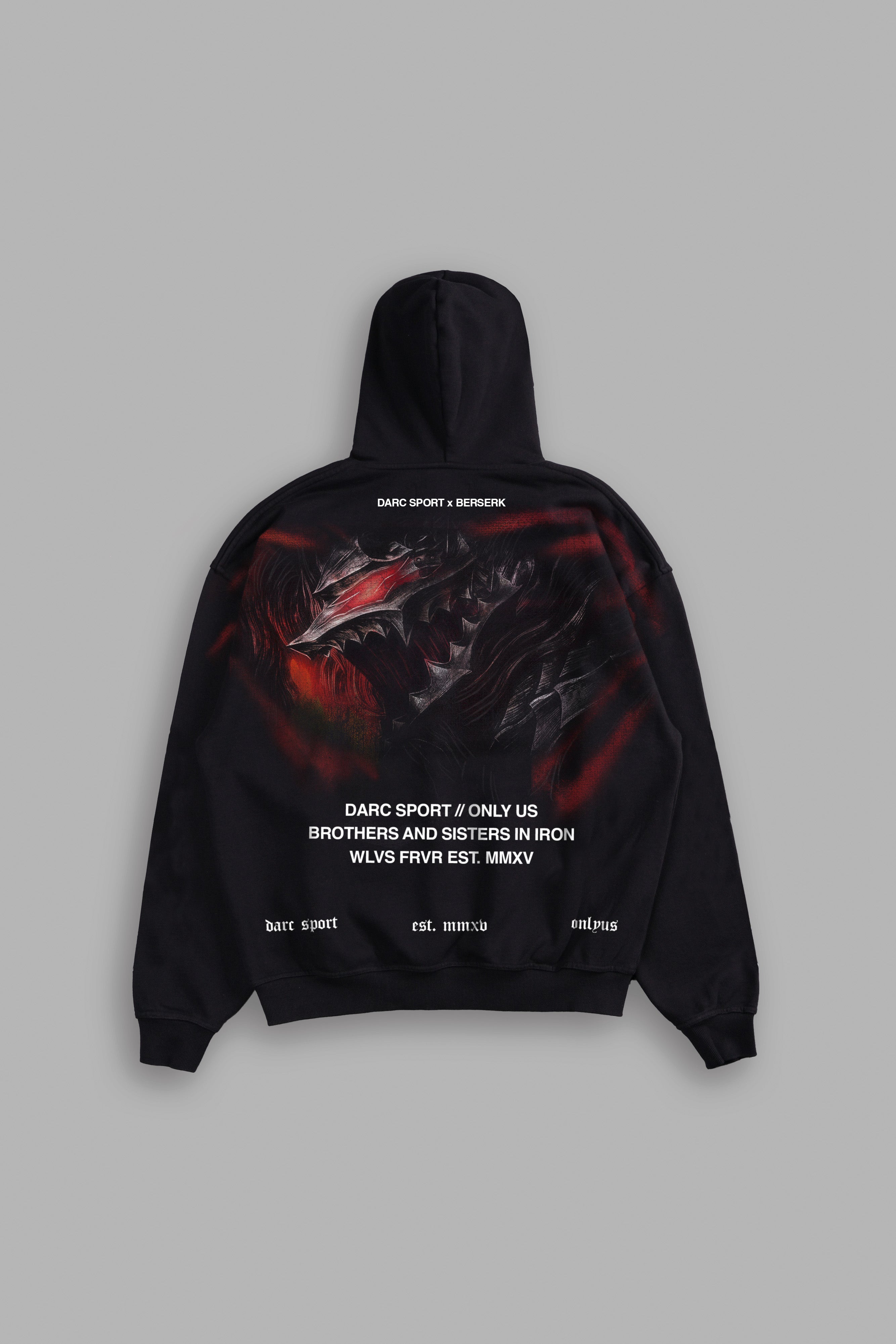 Berserker "Grunge" Hoodie in Black