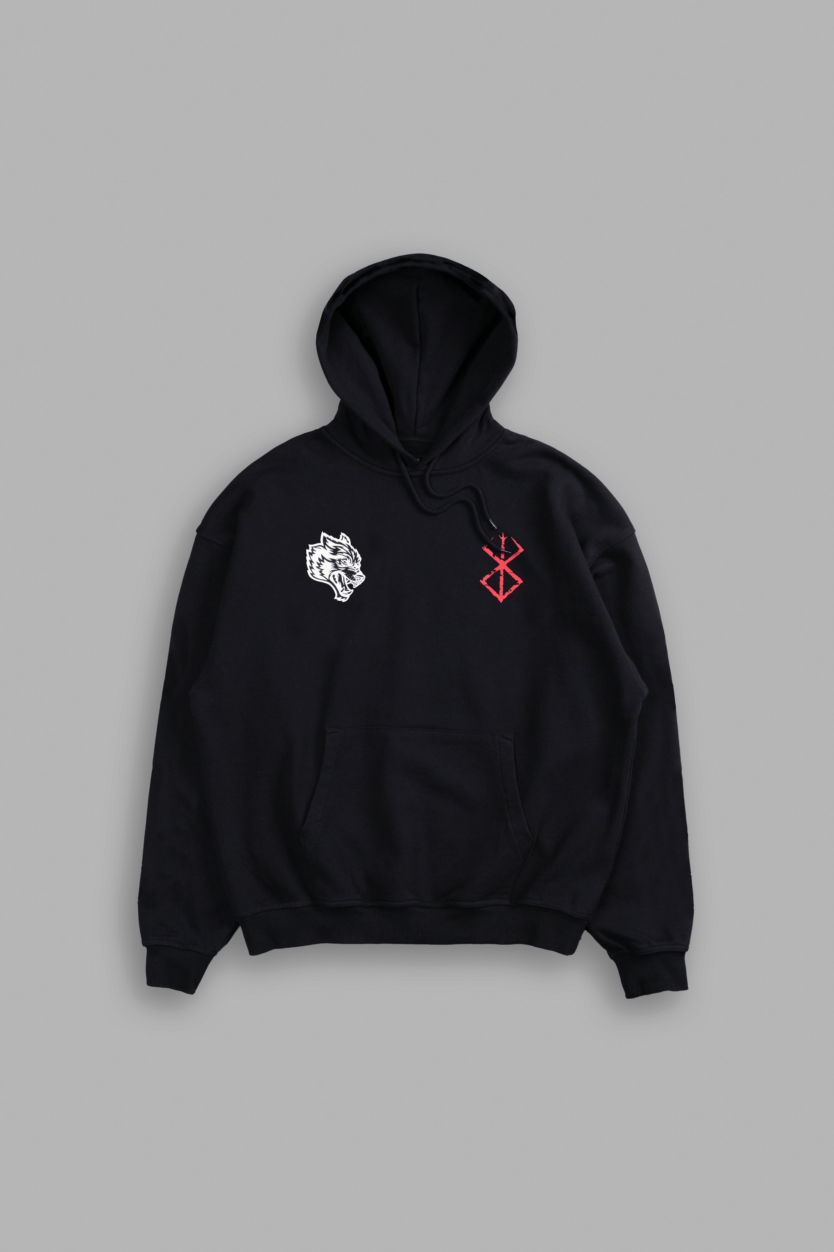 Berserker "Grunge" Hoodie in Black