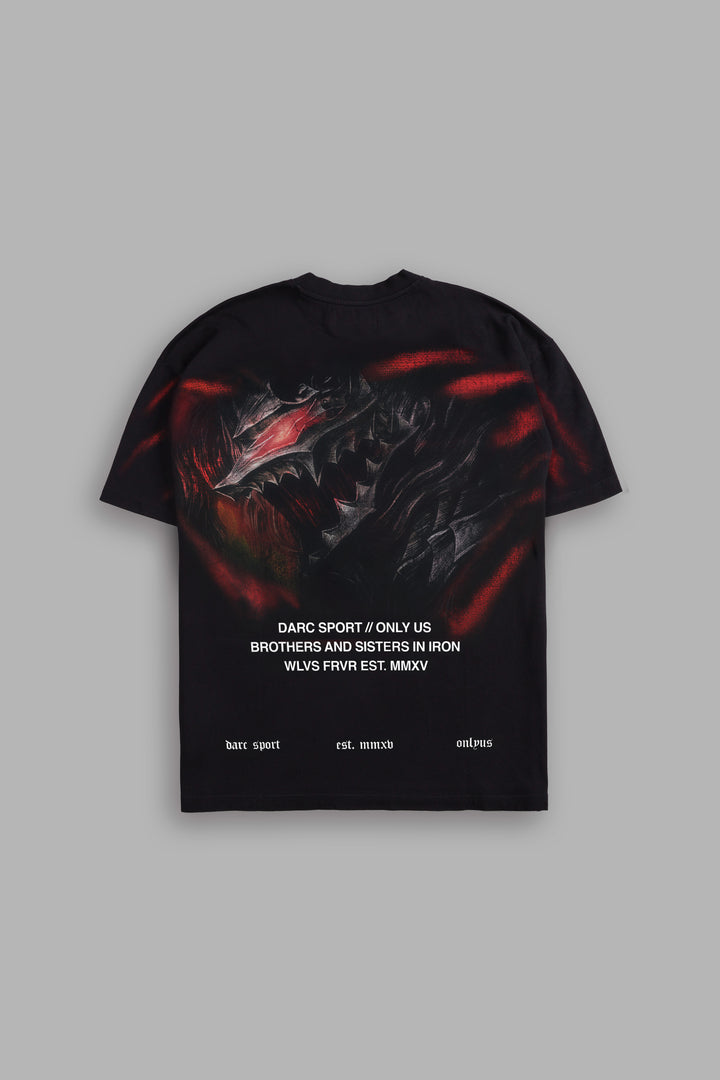 Berserker "Premium" Oversized Tee in Black