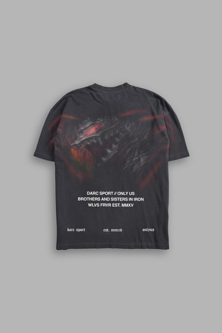 Berserker "Premium" Oversized Tee in Wolf Gray